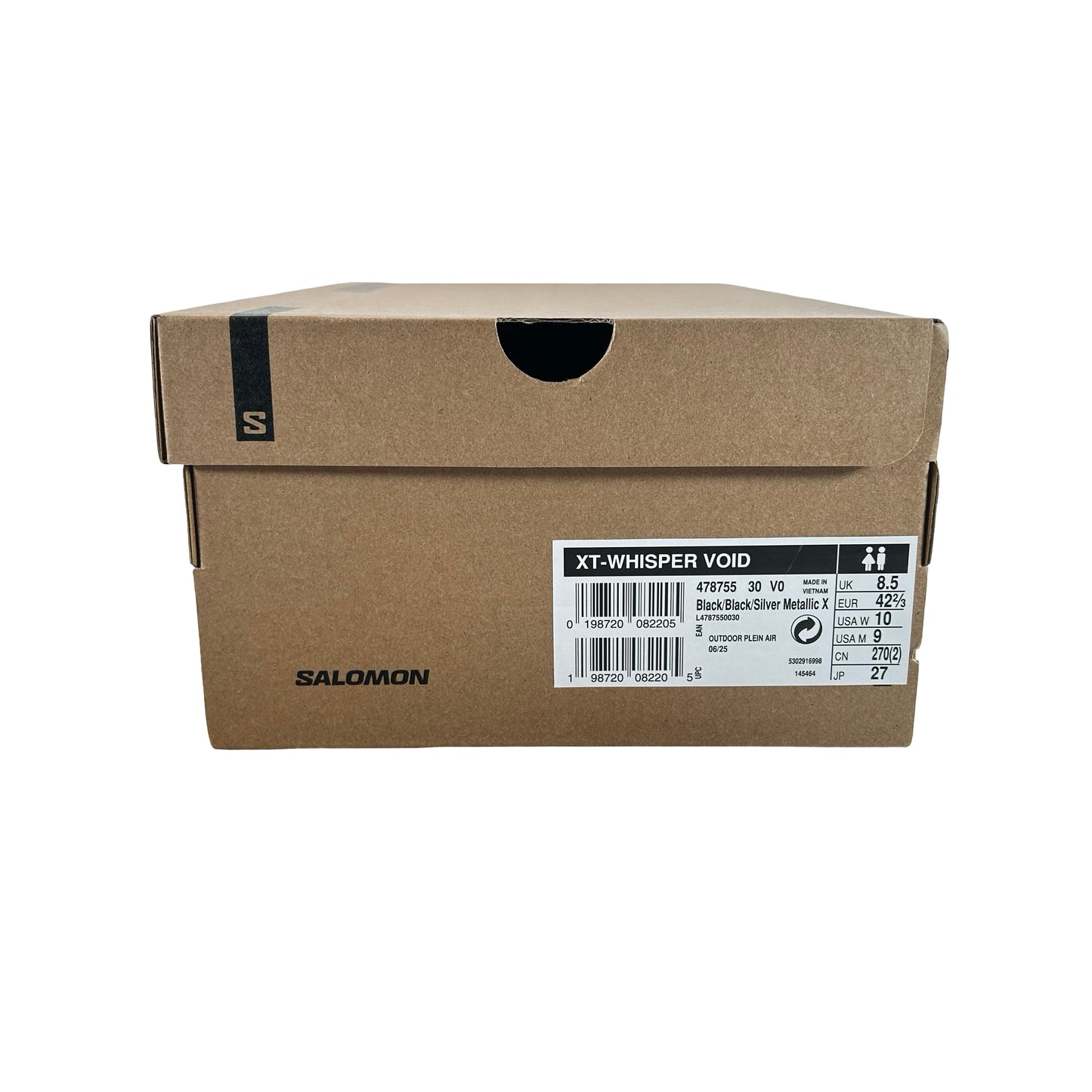 L47875500 Salomon XT-Whisper Void Black Silver Metallic [USED] - 9 M (Used)