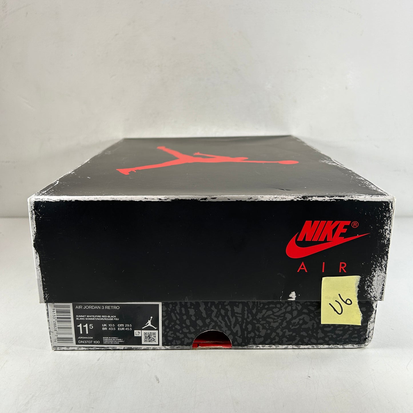 DN3707 100 Jordan 3 Retro White Cement Reimagined [USED] - 11.5 M (Used6)