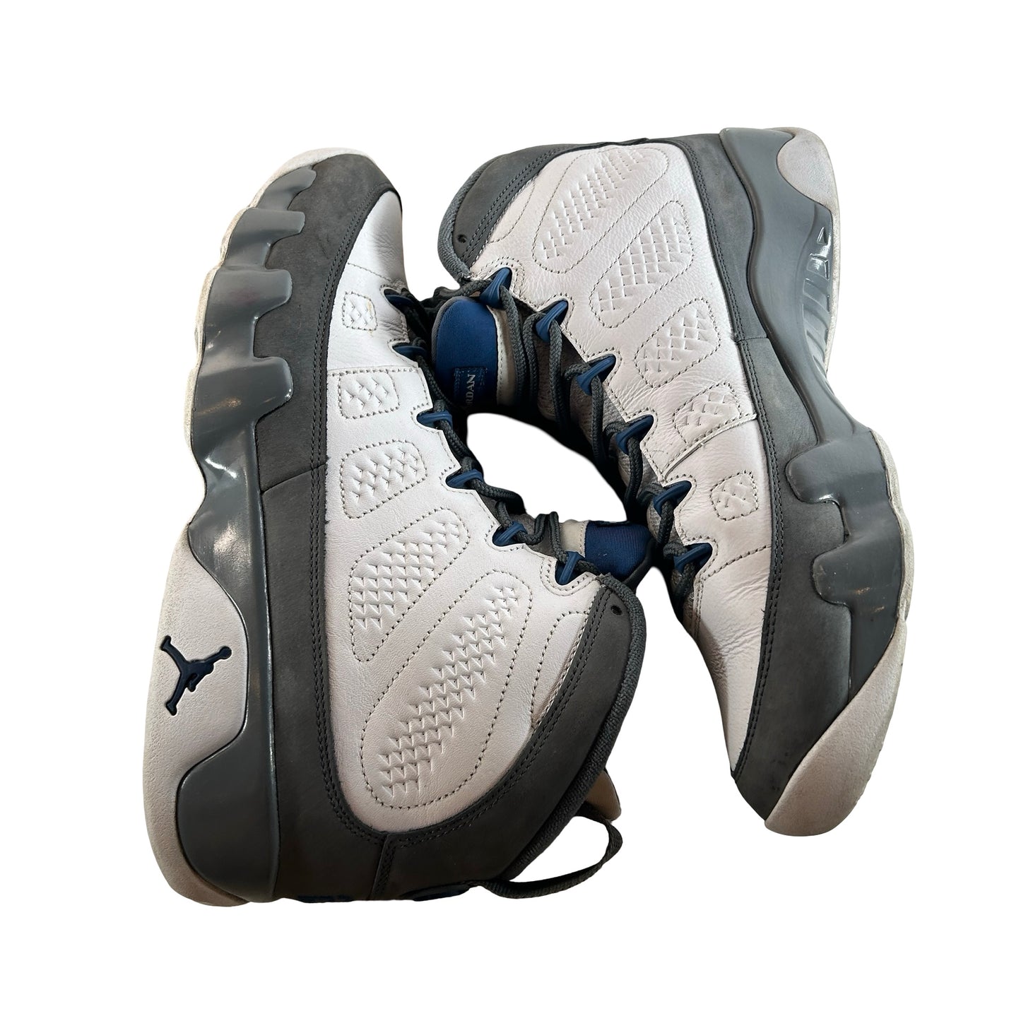 HV4794 100 Jordan 9 Retro Flint Grey French Blue (2026) [USED] - 12 M (Used)