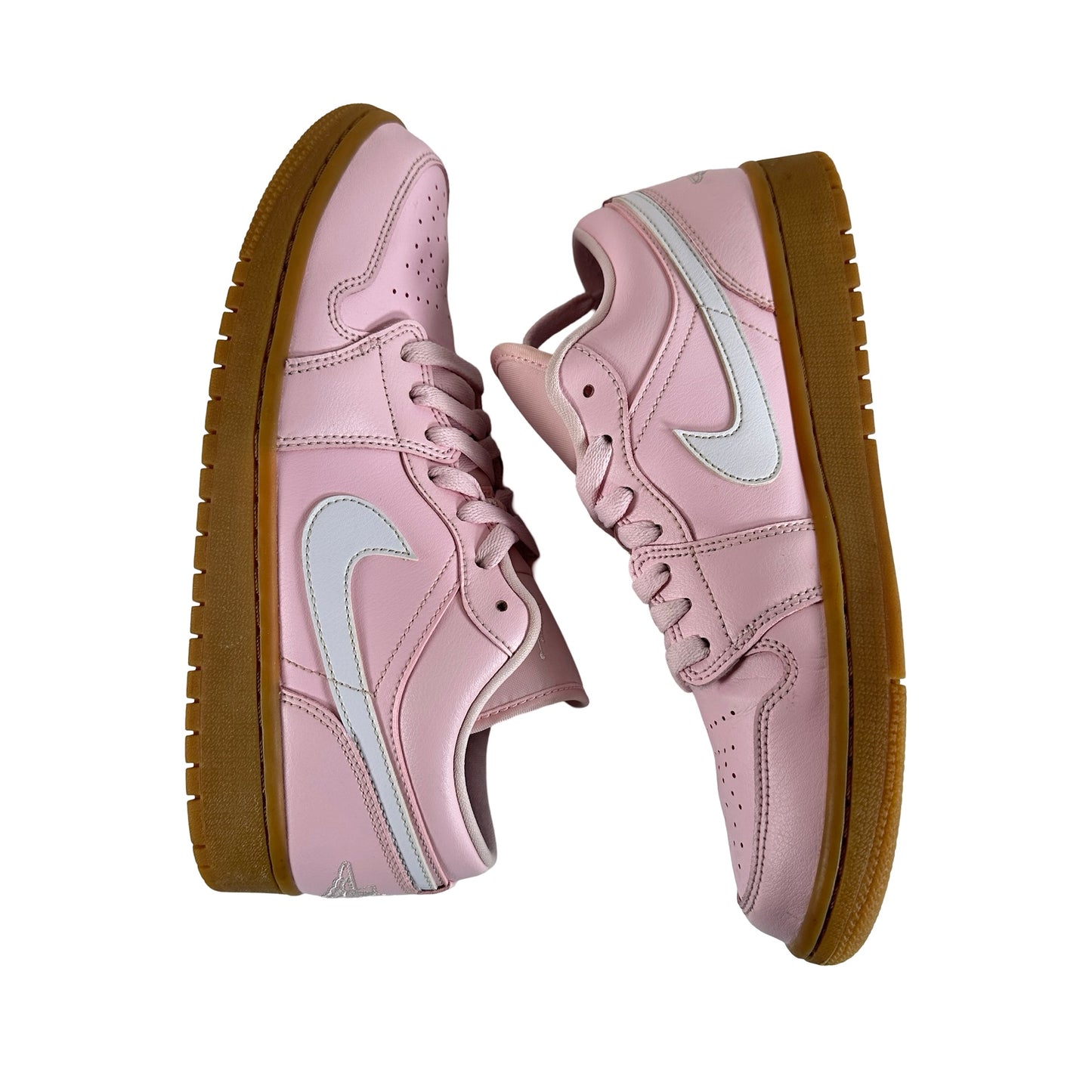 DC0774 601 Jordan 1 Low Arctic Pink Gum (Women's) [USED] - 10 W (Used)