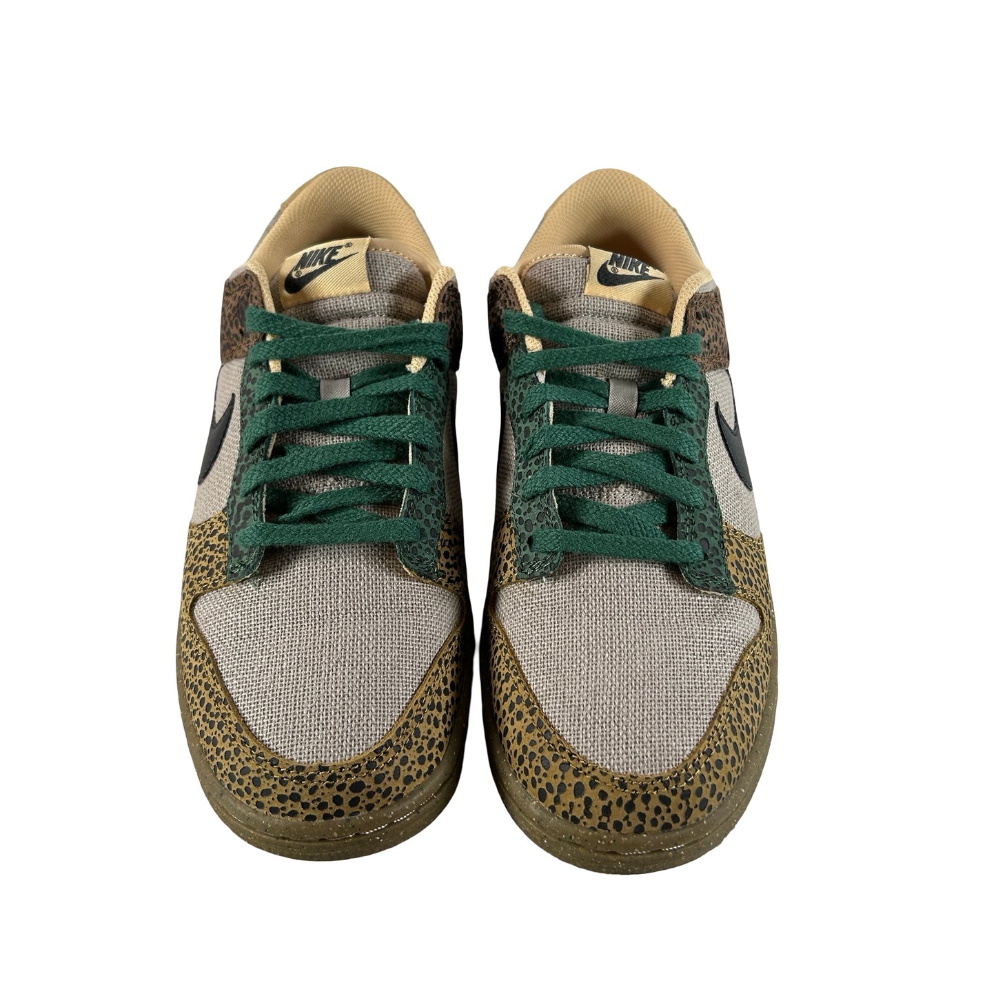 DX2654 200 Nike Dunk Low Safari Golden Moss [USED] - 8.5 M (Used)