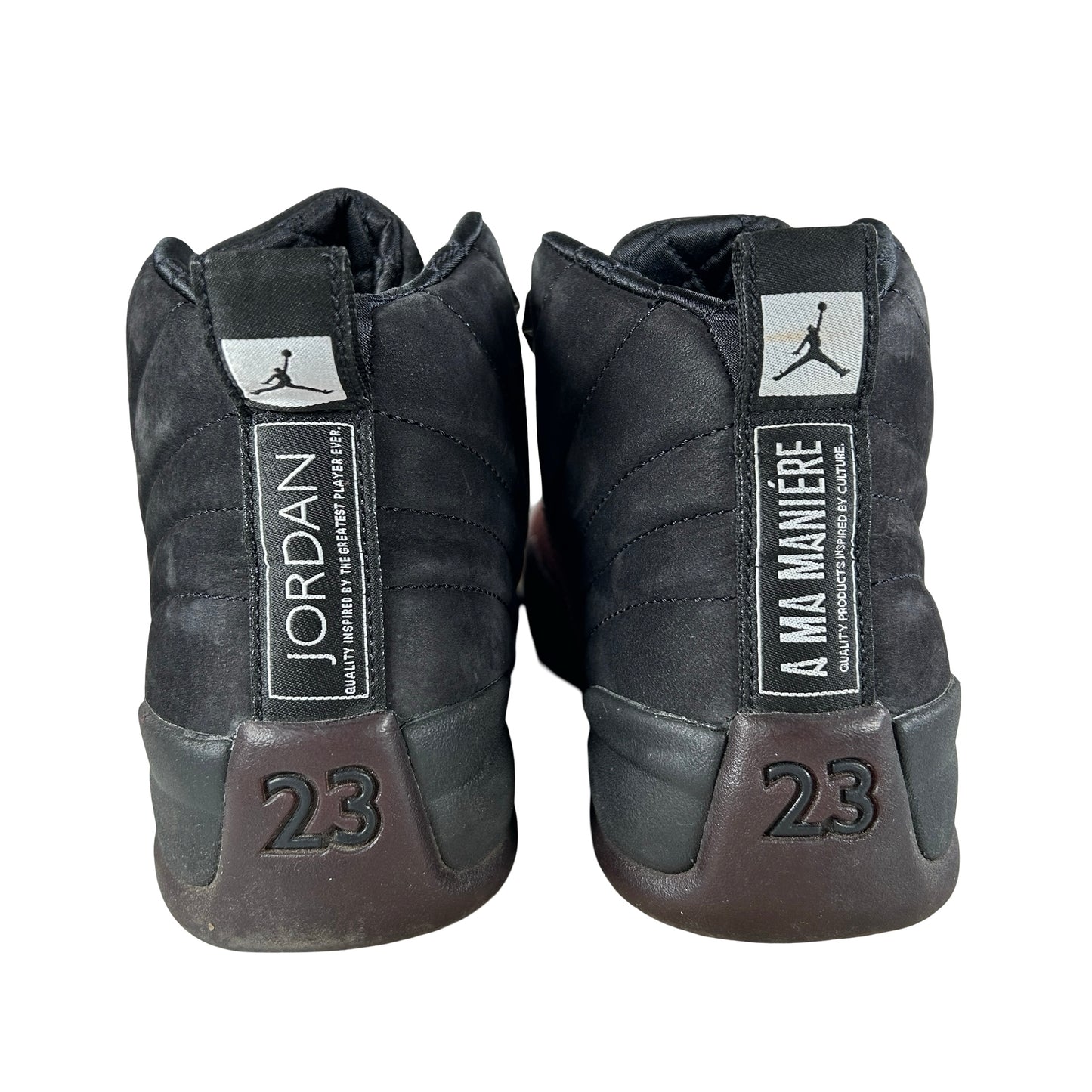 DV6989 001 Jordan 12 Retro SP A Ma Maniére Black (Women's) [USED] - 8.5 W (Used)