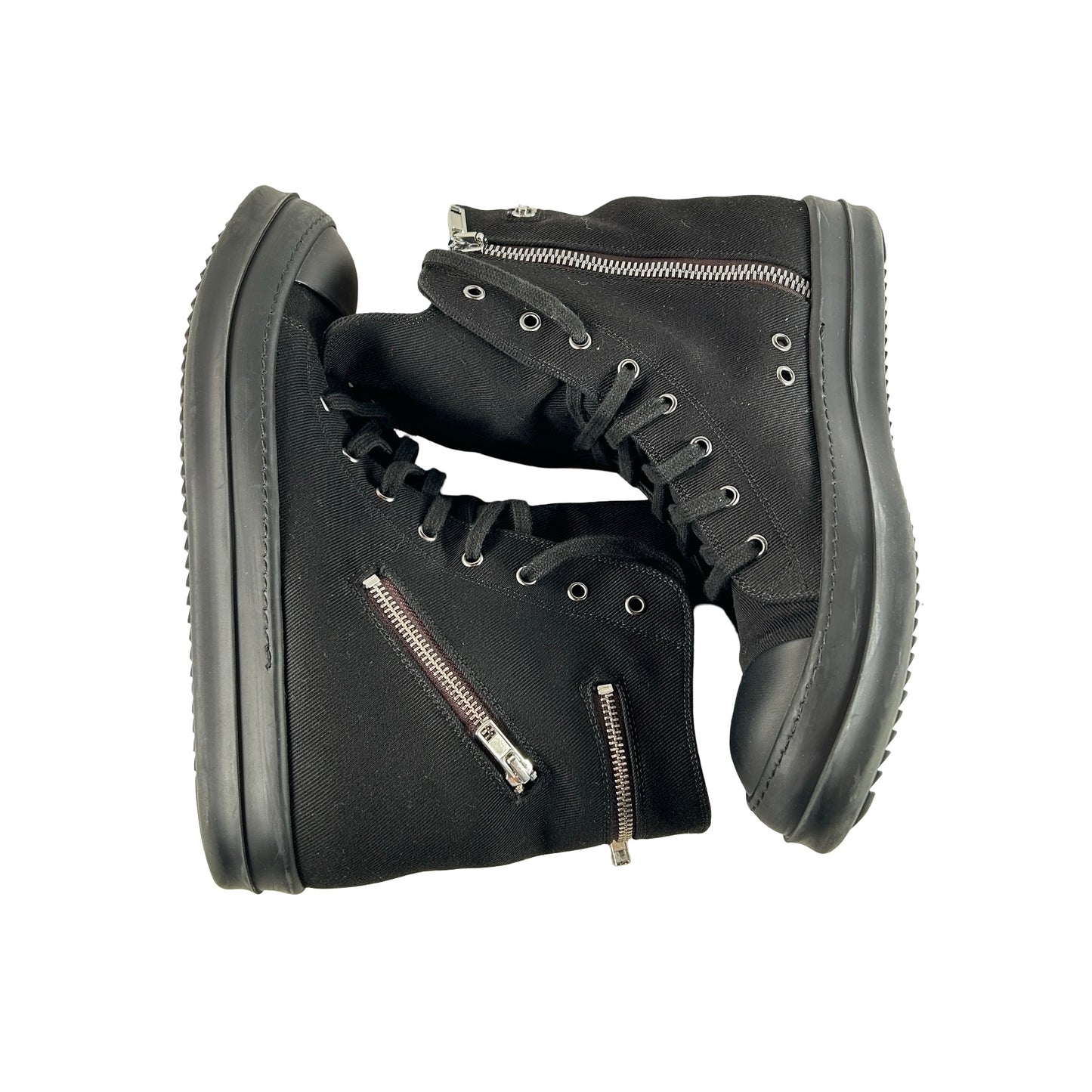 DU02E7808 DO 09 Rick Owens Drkshdw Cargo High Sneakers Triple Box - EU 45 (Used)