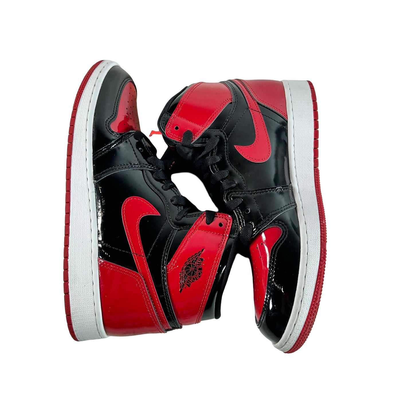 575441 063 Jordan 1 Retro High OG Patent Bred (GS) [USED] - 7 Y (Used3) (No Box3)