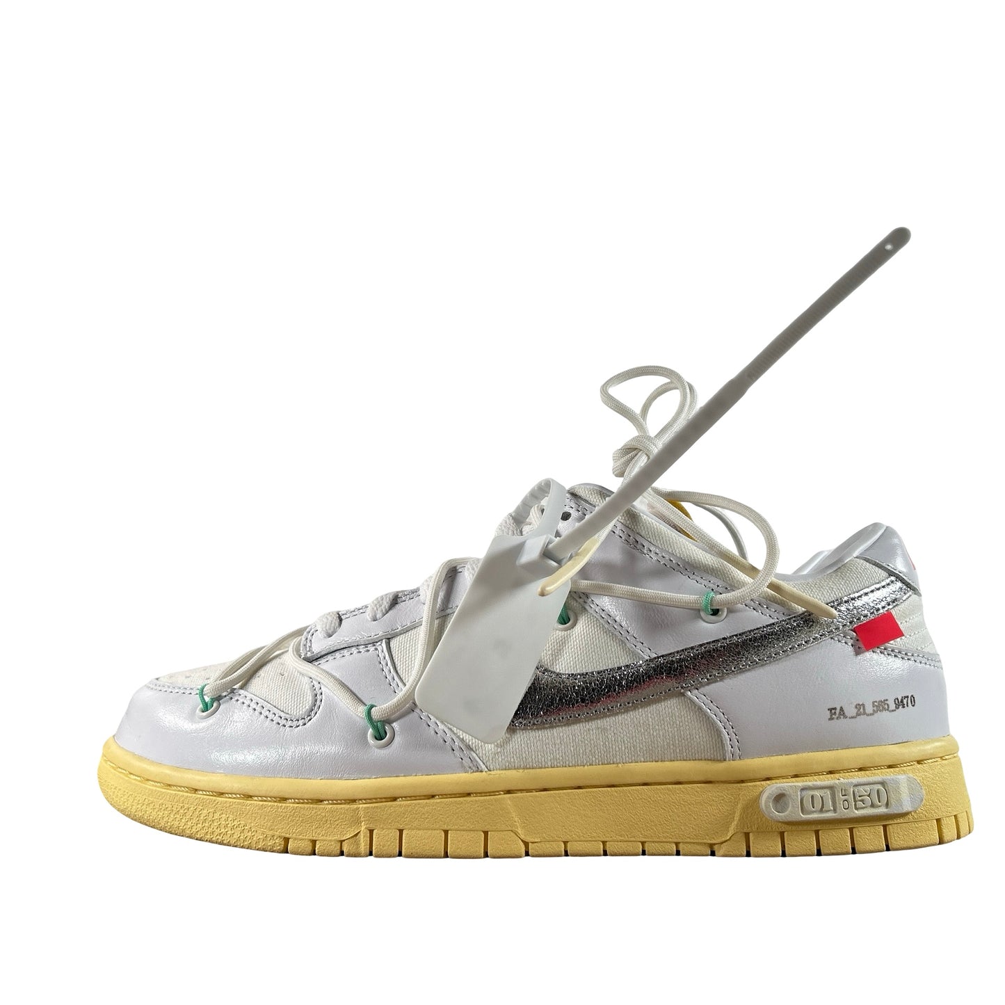 DM1602 127 Nike Dunk Low Off-White Lot 1 [USED] - 9 M (Used)