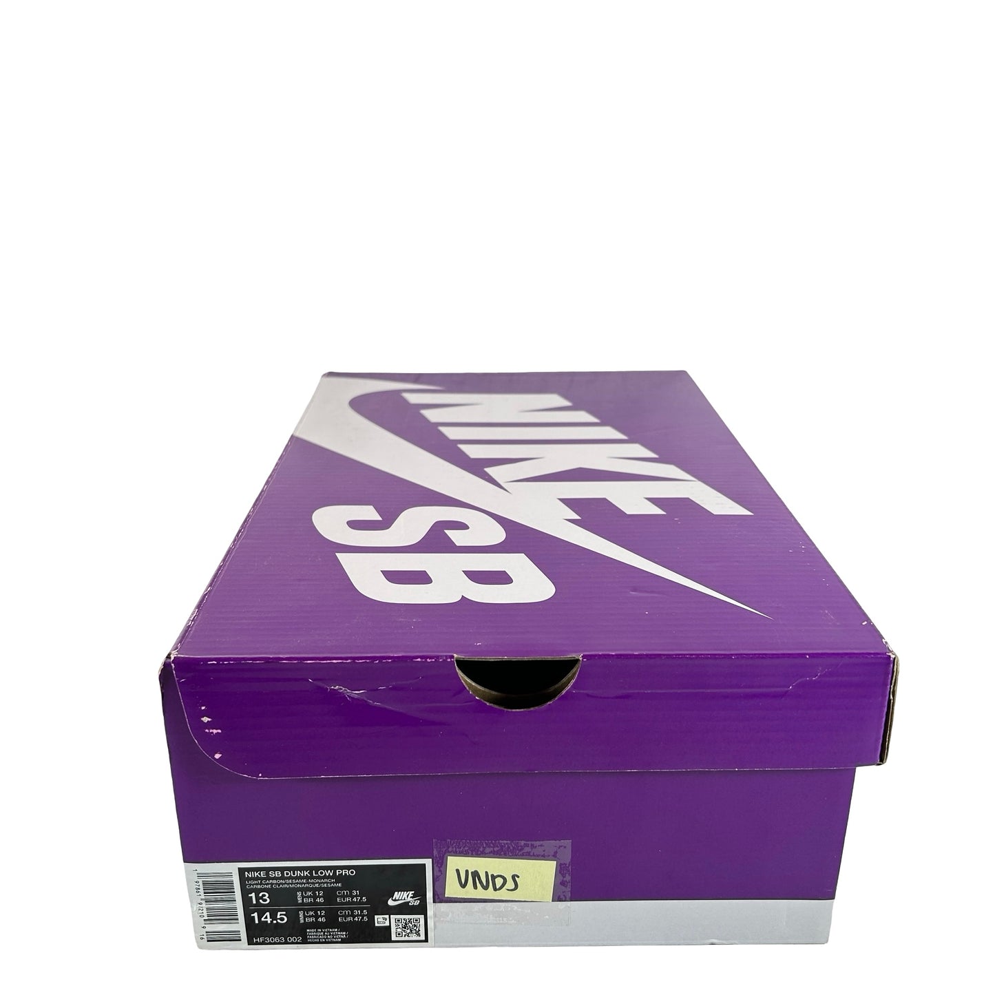 HF3063 002 Nike SB Dunk Low Light Carbon Monarch [USED] - 13 M (VNDS)