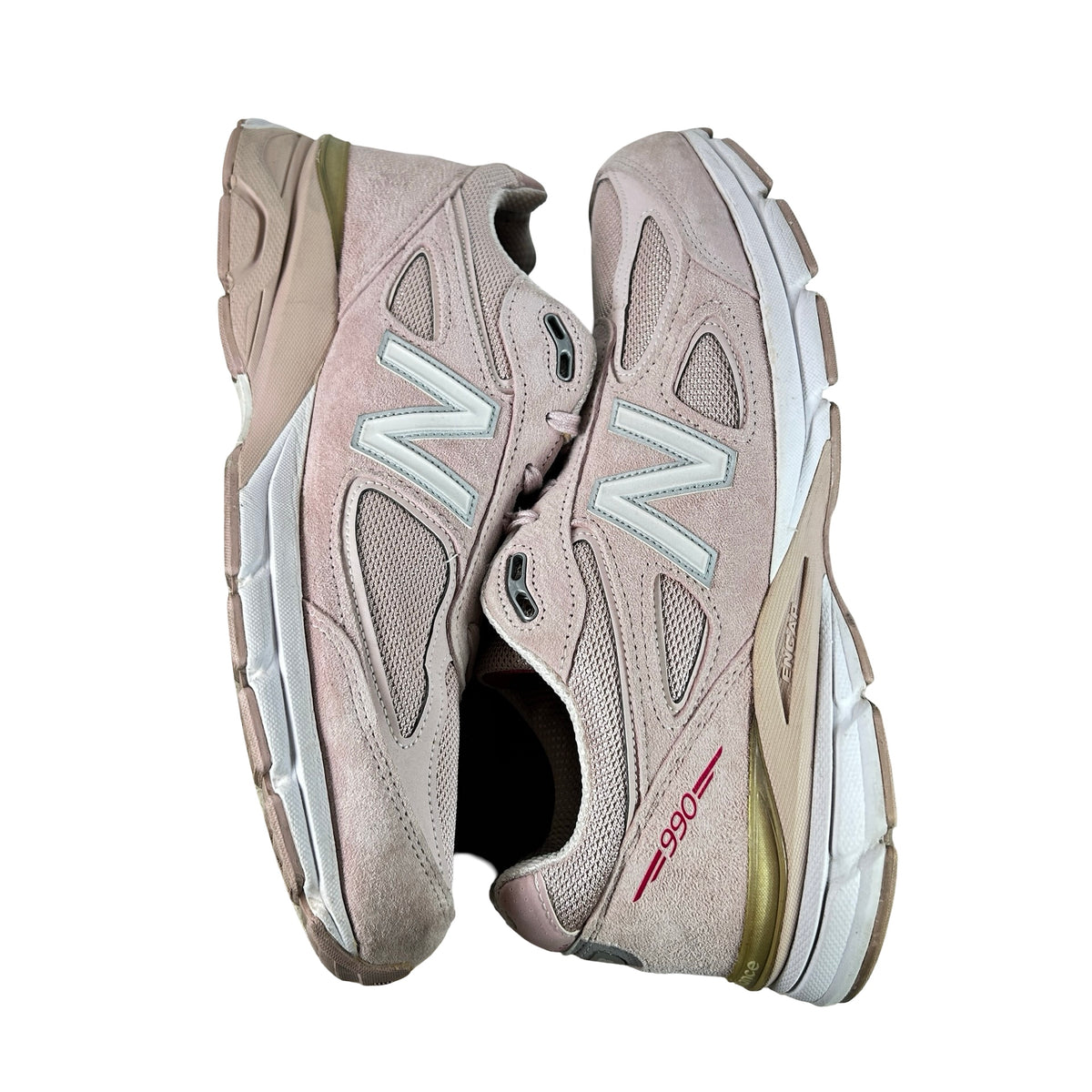 M990KMN4 New Balance 990v4 Pink Ribbon (Faded Rose) [USED] - 12 M (Used) (No Box)