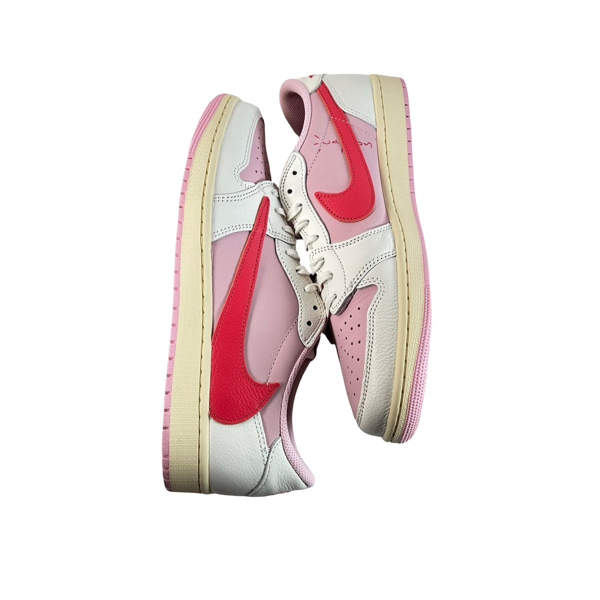IQ7604 101 Jordan 1 Retro Low OG SP Travis Scott Sail Tropical Pink [USED] - 11.5 M (Used)