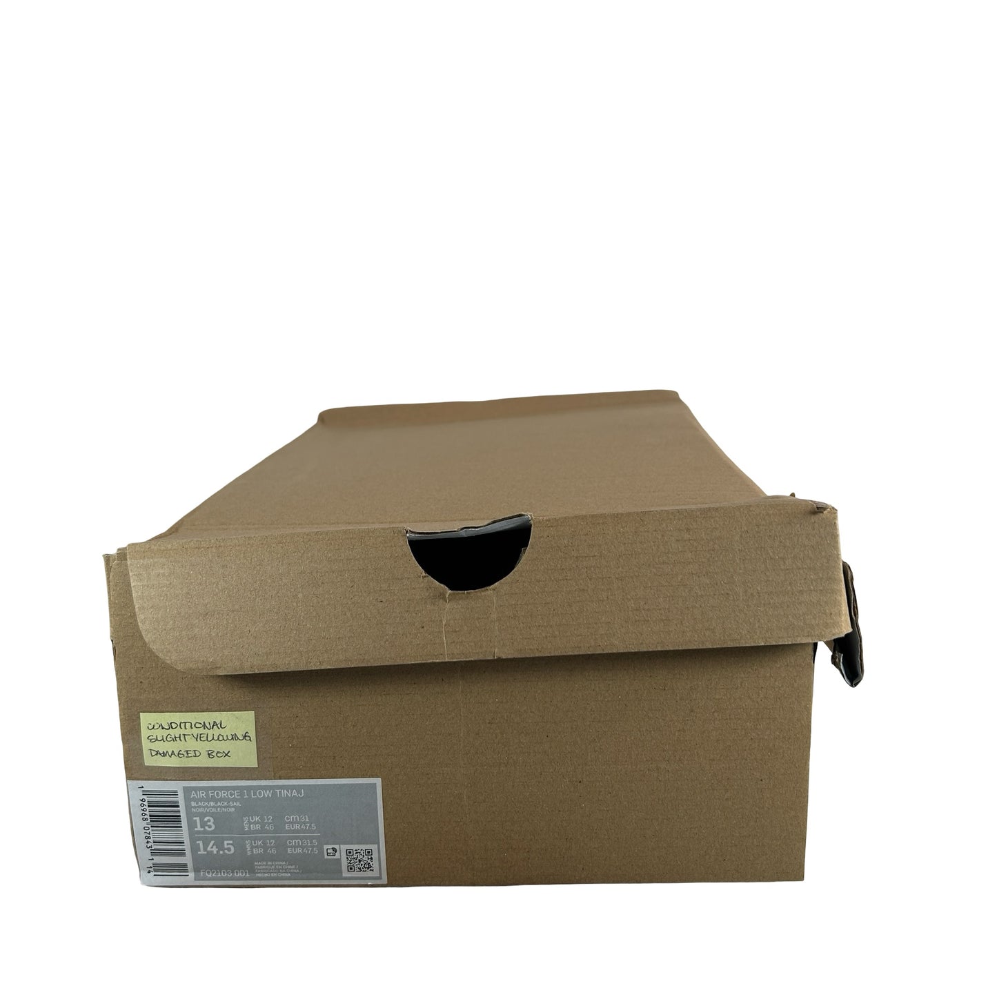 FQ2103 001 Nike Air Force 1 Low Tinaj - 13 M (Slightly Yellowing) (Damaged Box)