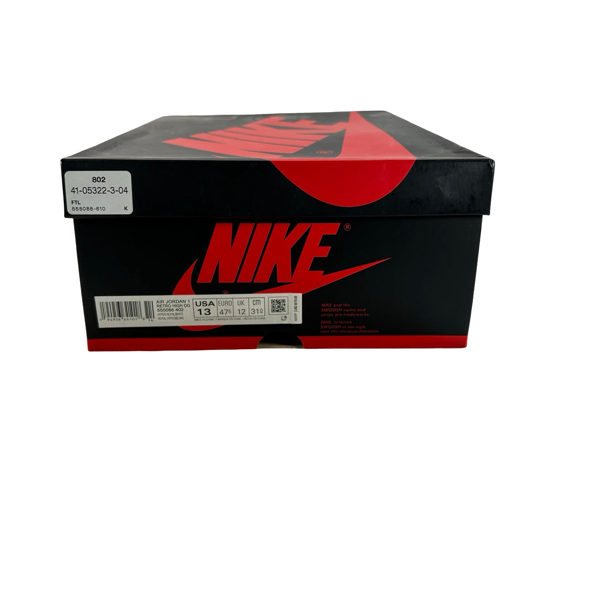 555088 402 Jordan 1 Hyper Royal [USED] - 13 M (Used)