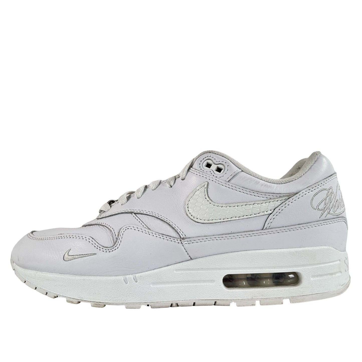 HF8813 100 Nike Air Max 1 '87 SP Supreme Triple White [USED] - 9.5 M (Used)