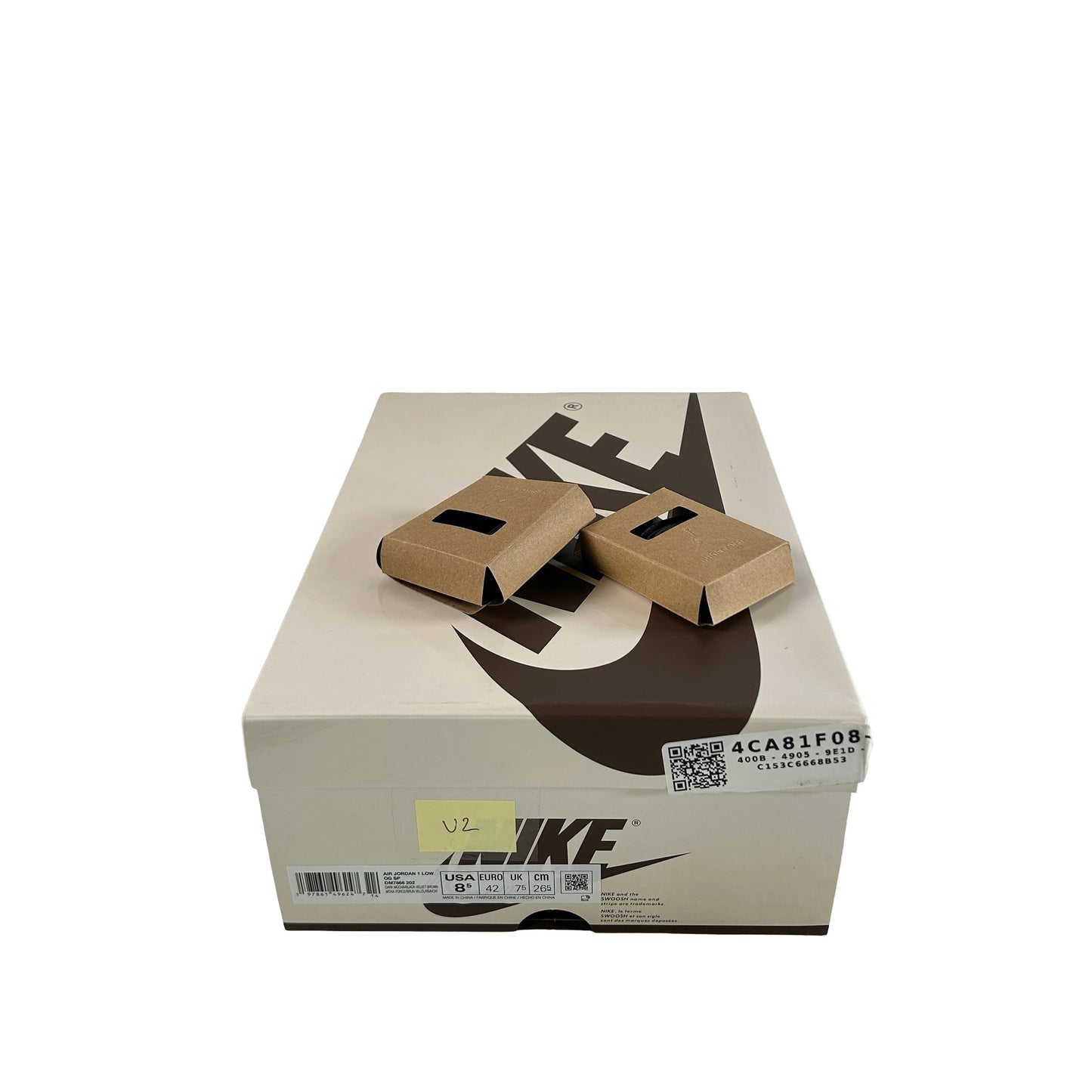 DM7866 202 Jordan 1 Retro Low OG SP Travis Scott Velvet Brown [USED] - 8.5 M (Used2)