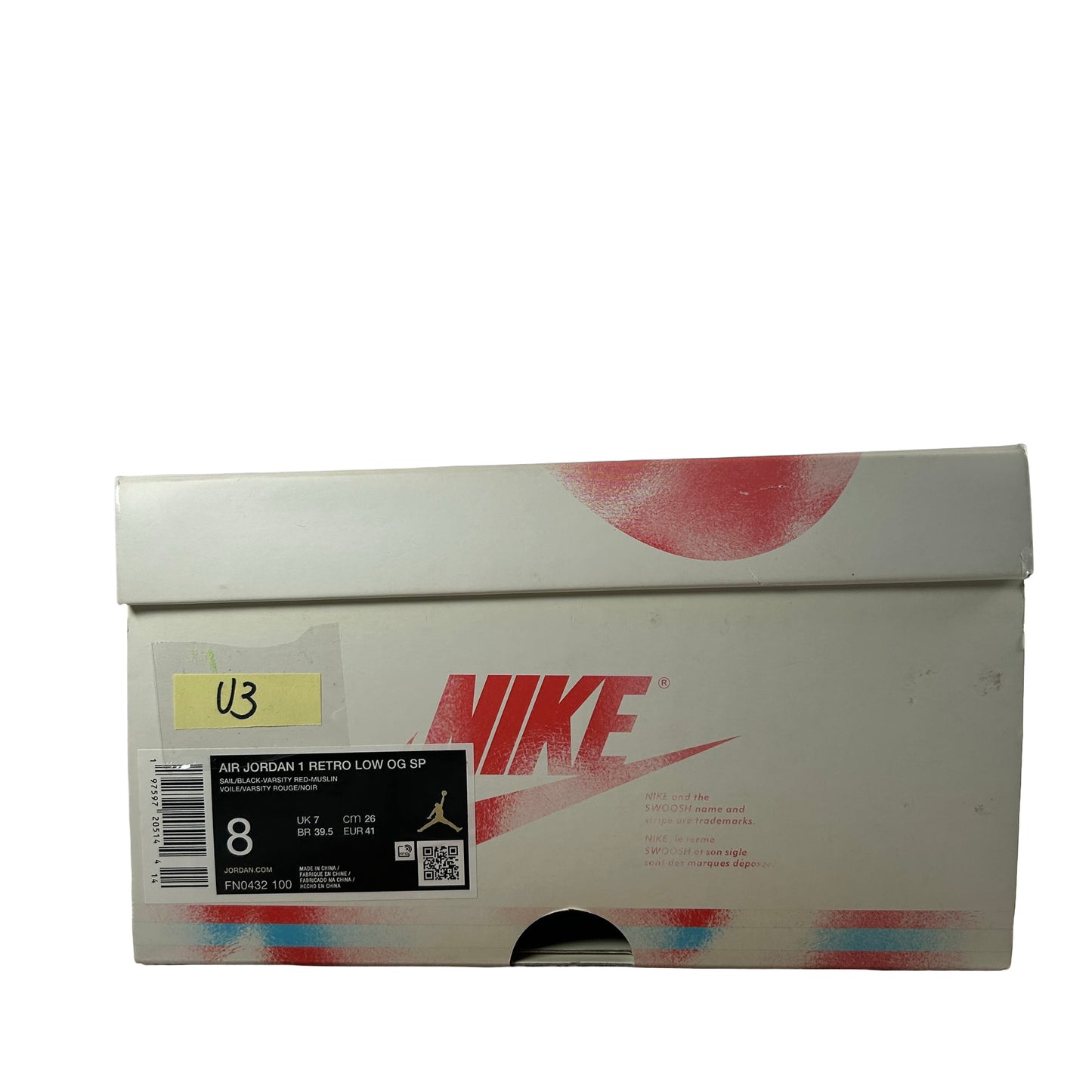 FN0432 100 Jordan 1 Retro Low OG Trophy Room Away [USED] - 8 M (Used3)
