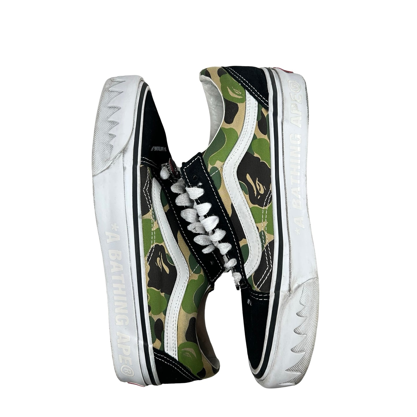 VN000E6VE36 Vans LX Old Skool Bape ABC Multi-Camo [USED] - 7 M (Used) (No Box)
