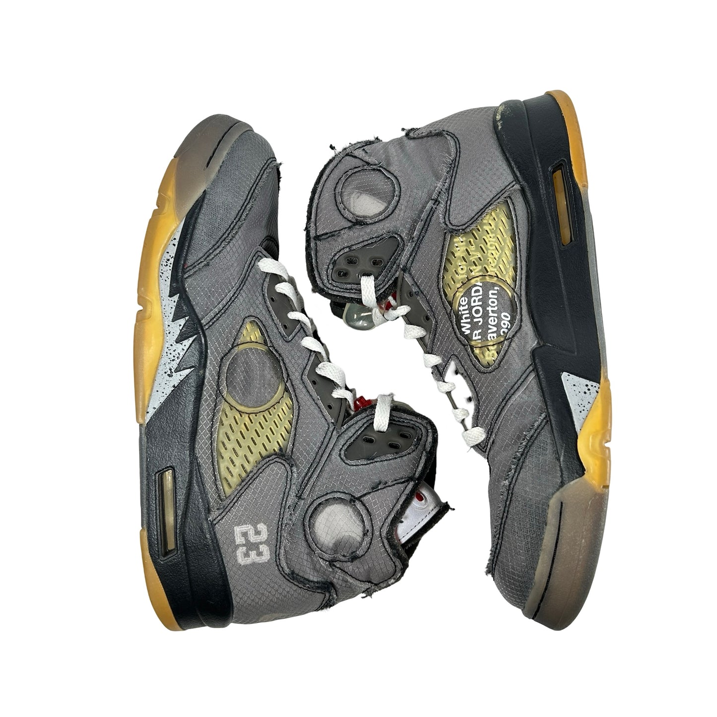 CT8480 001 Jordan 5 Off-White Black [USED] - 9.5 M (Used3)