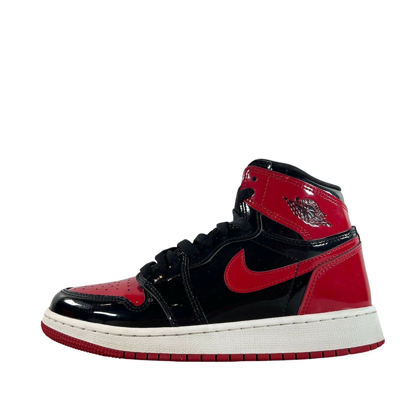 575441 063 Jordan 1 Retro High OG Patent Bred (GS) [USED] - 5 Y (Used5)