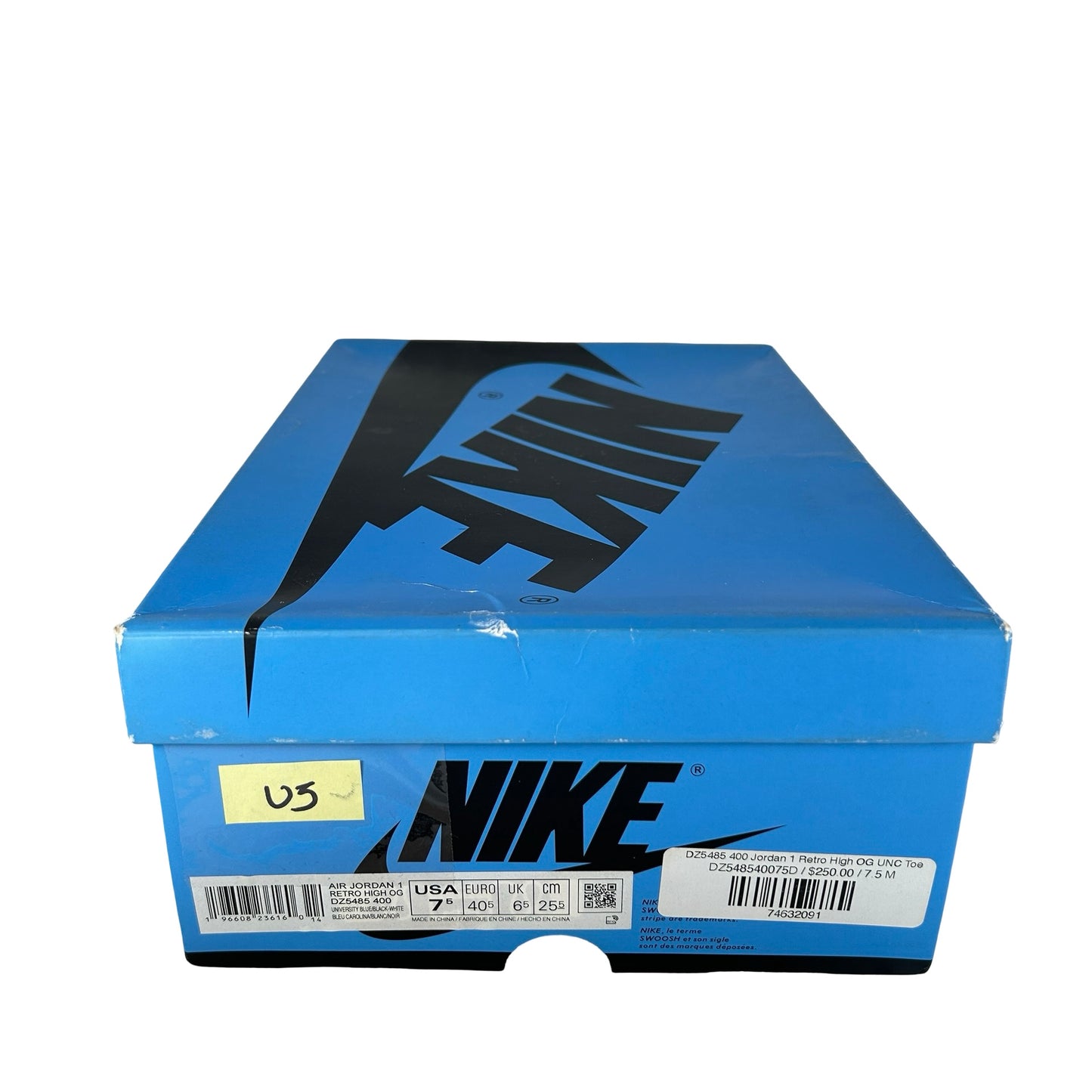 DZ5485 400 Jordan 1 Retro High OG UNC Toe [USED] - 7.5 M (Used5)
