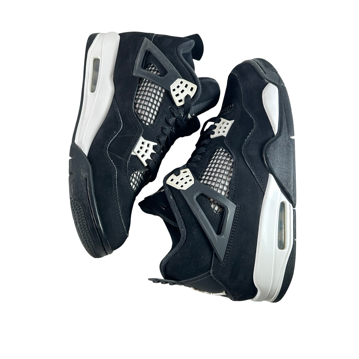 FQ8138 001  Jordan 4 Retro White Thunder [USED] - 10 M (Used11)