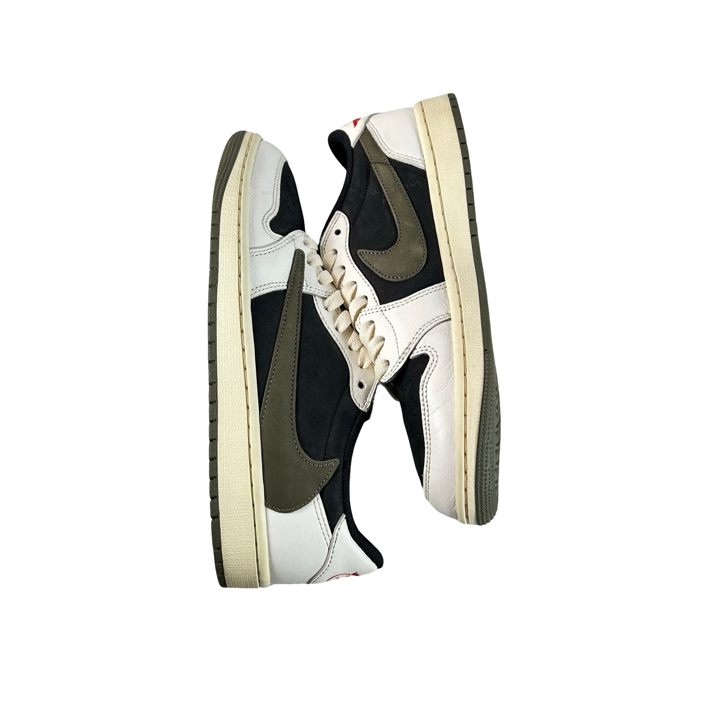 DZ4137 106 Jordan 1 Retro Low OG SP Travis Scott Olive (W) [USED] - 9 W (Used) (No Box)