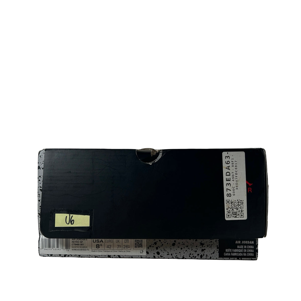 CT8480 001 Jordan 5 Off-White Black [USED] - 8.5 M (Used6)