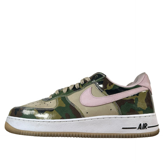 HQ1967 200 Nike Air Force 1 Low '07 LV8 Patent Camo Pink [USED] - 12 M (Used) (No Box)