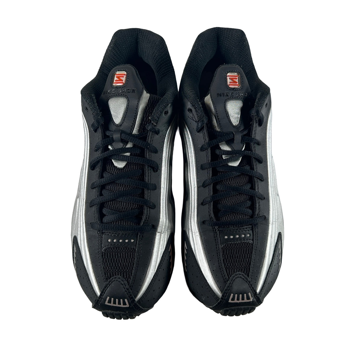 BV1111 008 Nike Shox R4 Black Metallic Silver (2018/2024) [USED] - 9.5 M (Used)