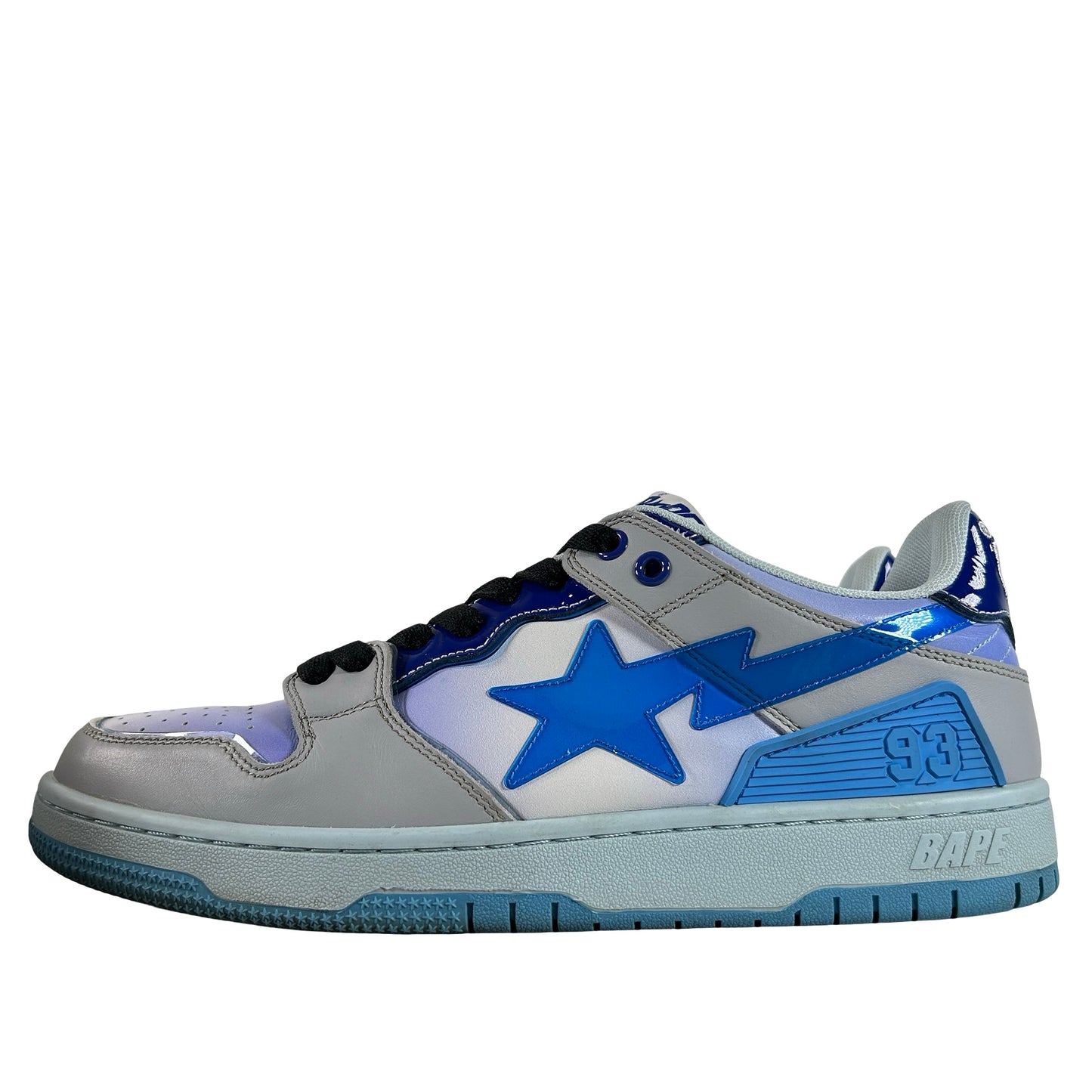 1I30191003 A Bathing Ape Bape SK8 Sta Blue White [USED] - 9.5 M (Used)