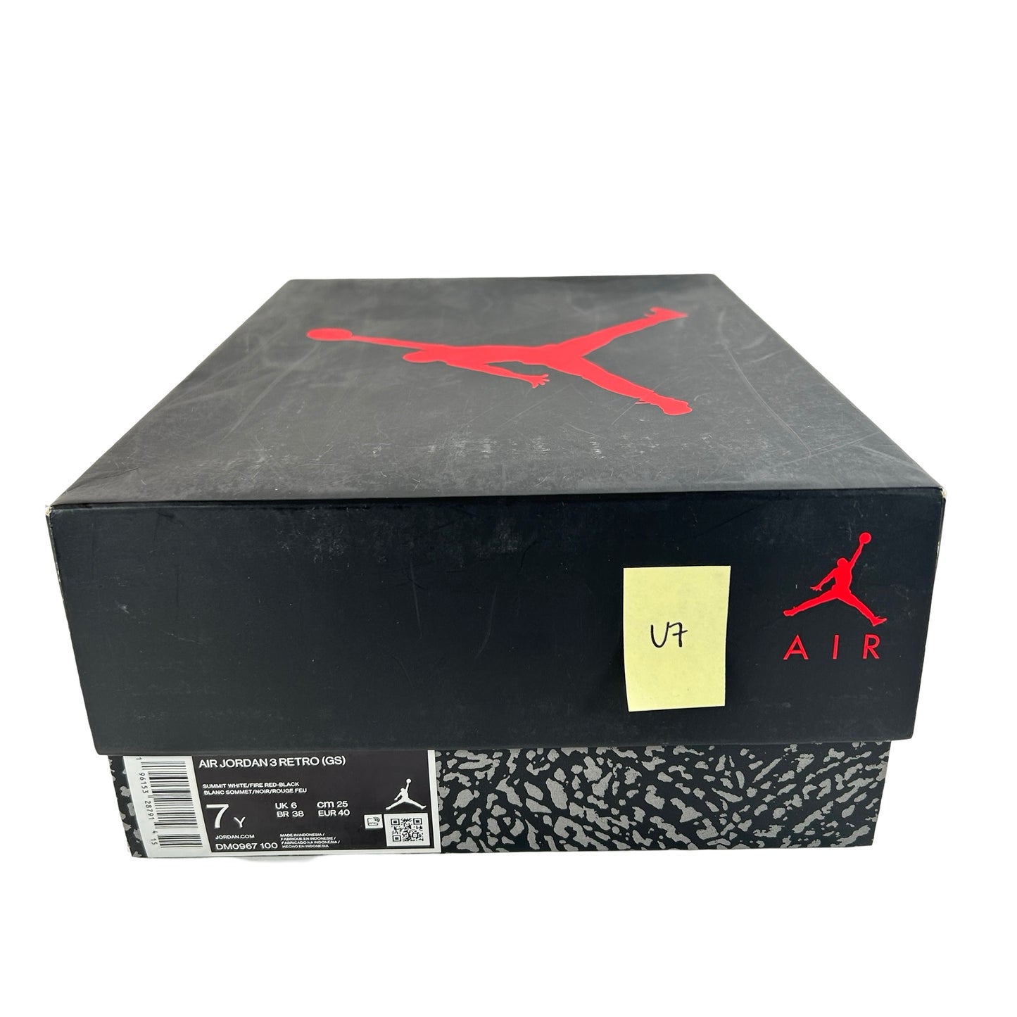 DM0967 100 Jordan 3 Retro White Cement Reimagined (GS) [USED] - 7 Y (Used7)