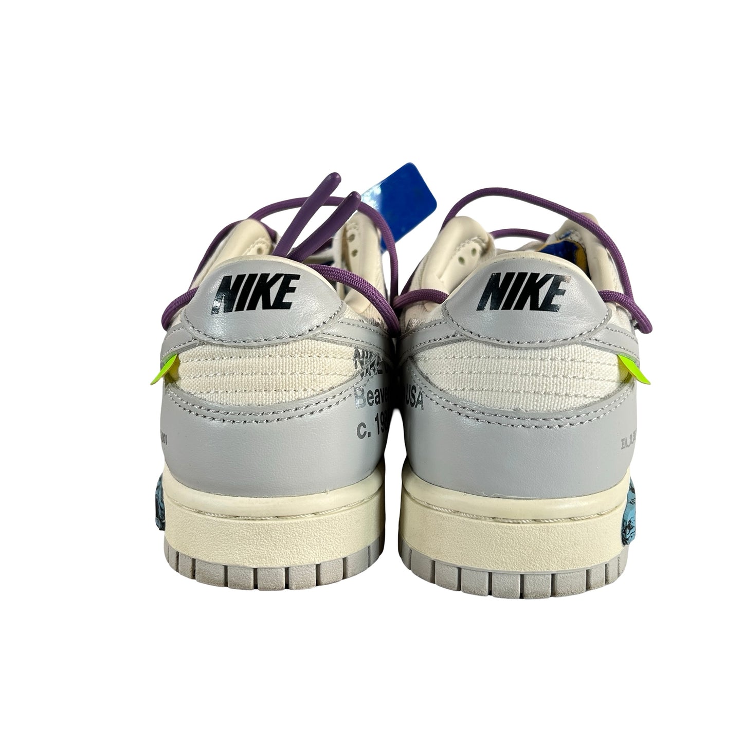 DM1602 107 Nike Dunk Low Off-White Lot 48 [USED] - 8 M (Used) (Replace Box)