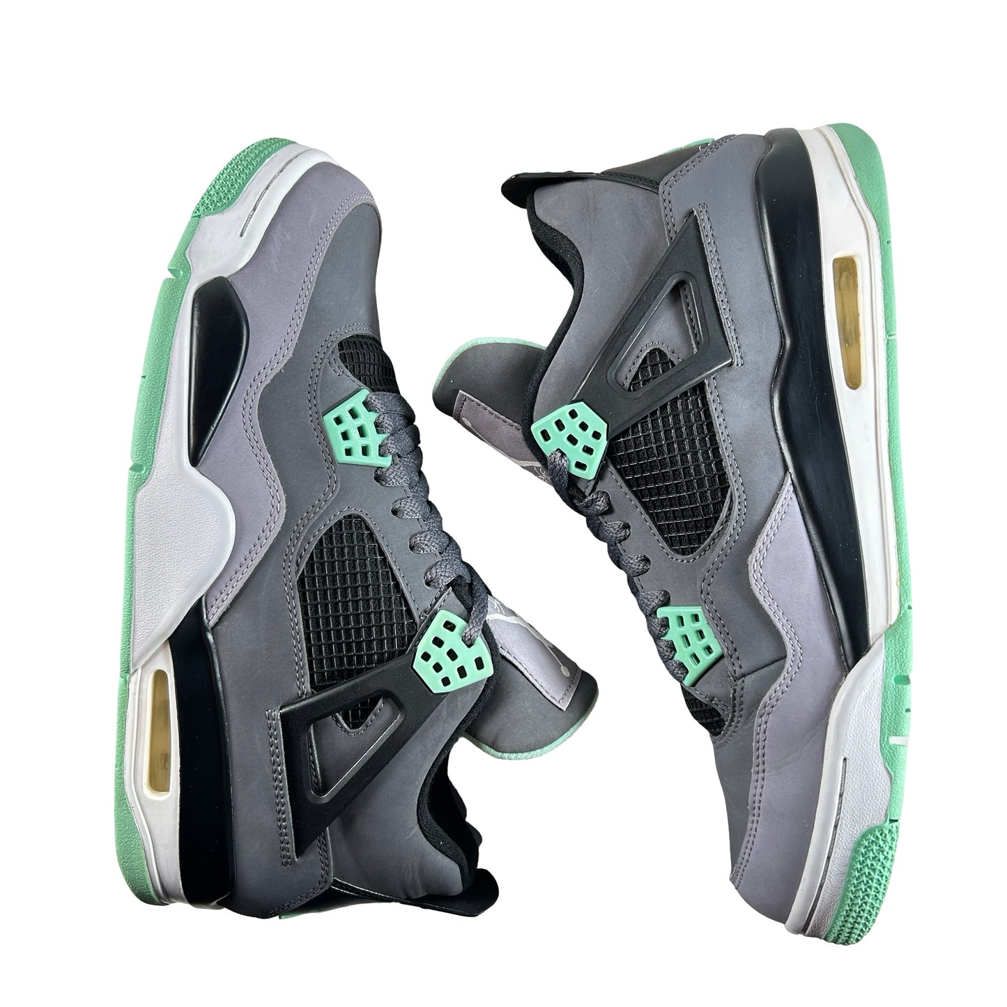 308497 033 Jordan 4 Retro Green Glow [USED] - 9.5 M (Used)