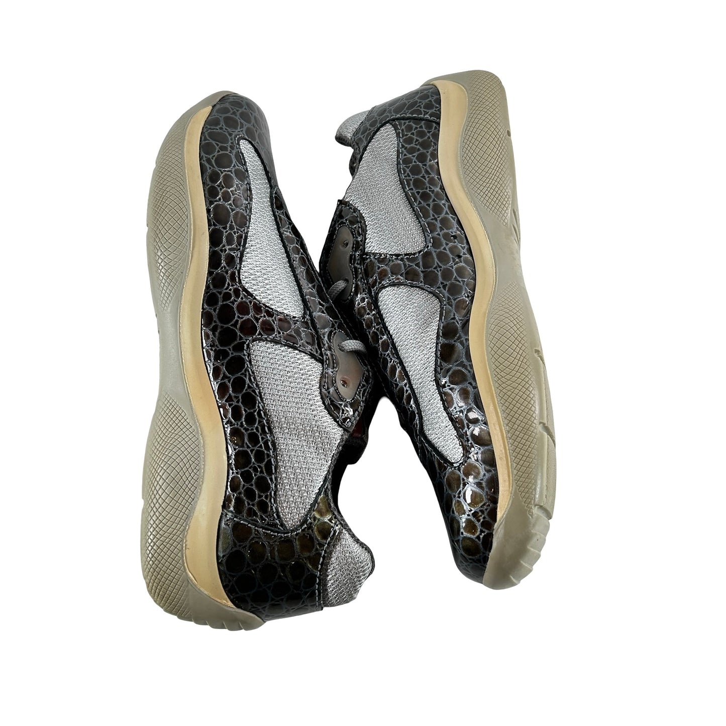 Prada America's Cup Brown Snakeskin [USED] - UK 9 / US 10 (Used) (No Box)