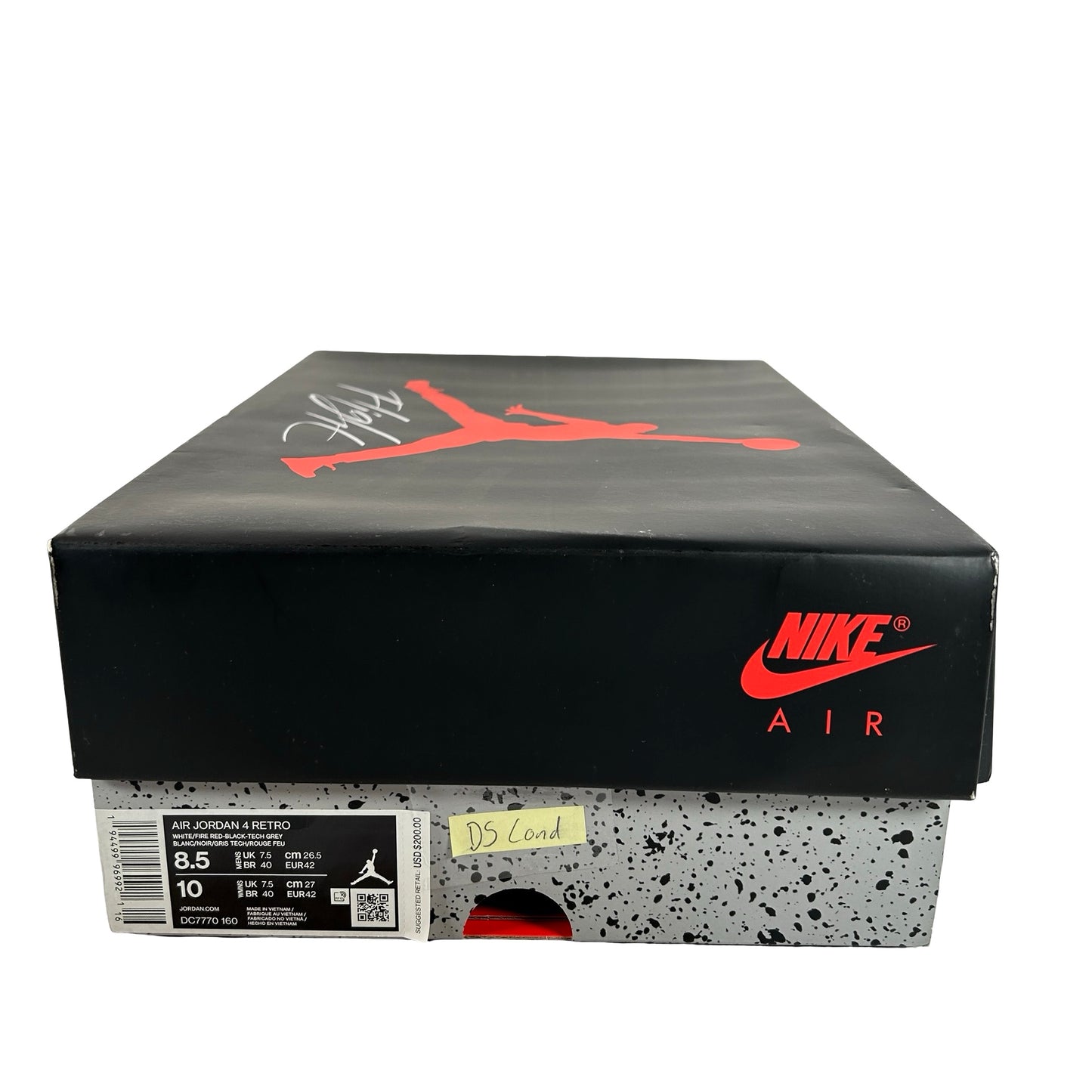 DC7770 160 Jordan 4 Retro Fire Red (2020) [CONDITIONAL] - 8.5 M (Slight Creasing)