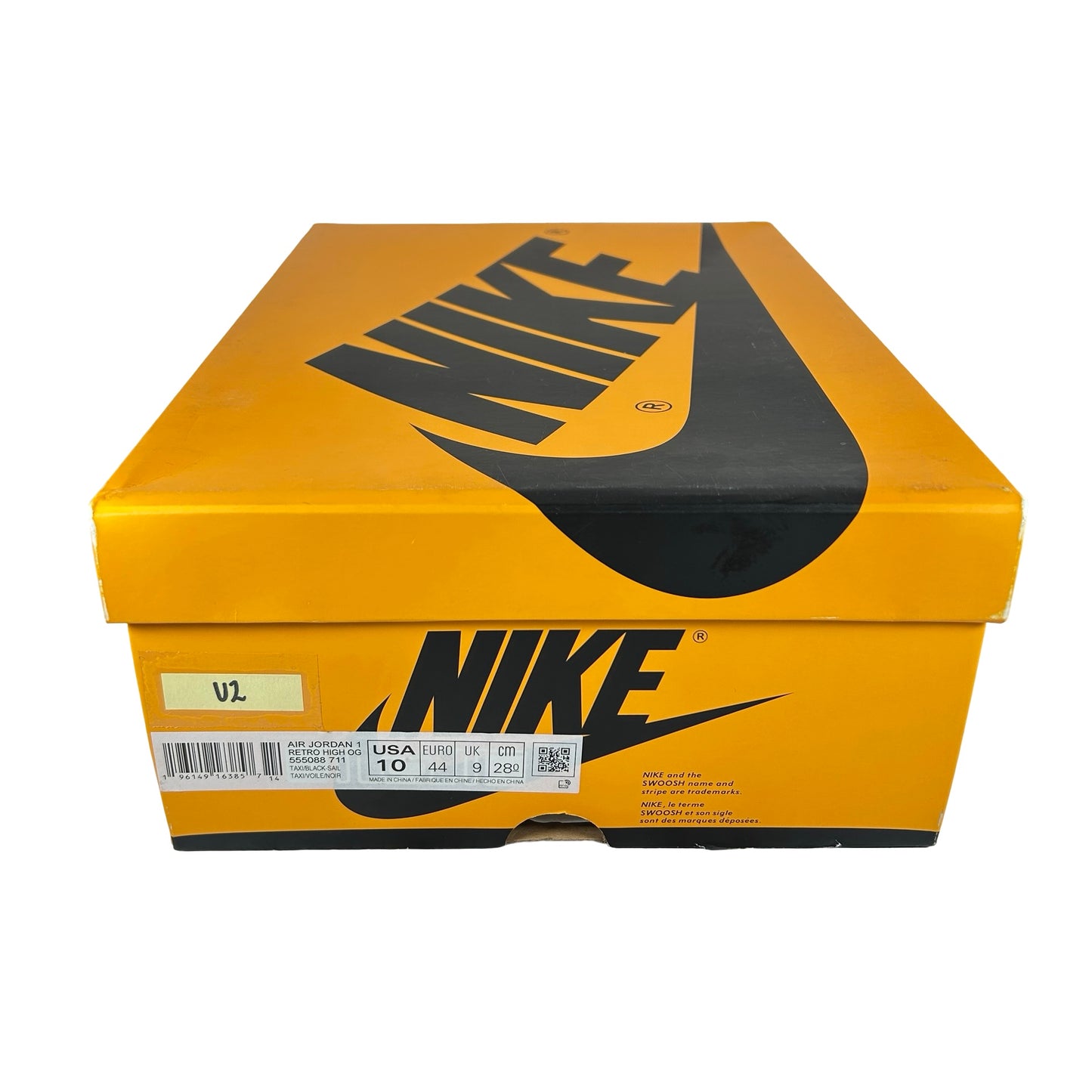 555088 711 Jordan 1 Retro High OG Yellow Toe [USED] - 10 M (Used2)