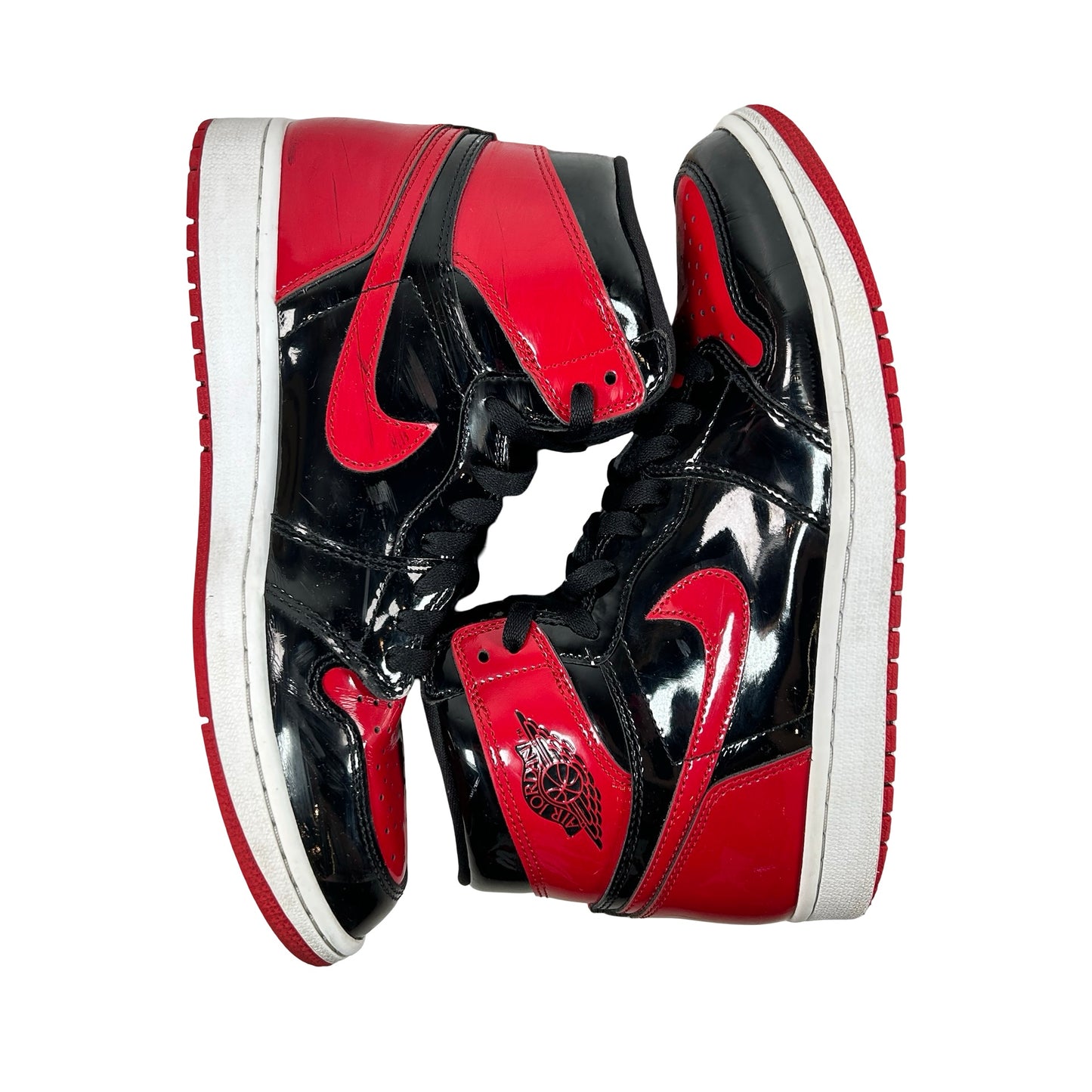 555088 063 Jordan 1 Retro High OG Patent Bred [USED] - 9 M (Used4)