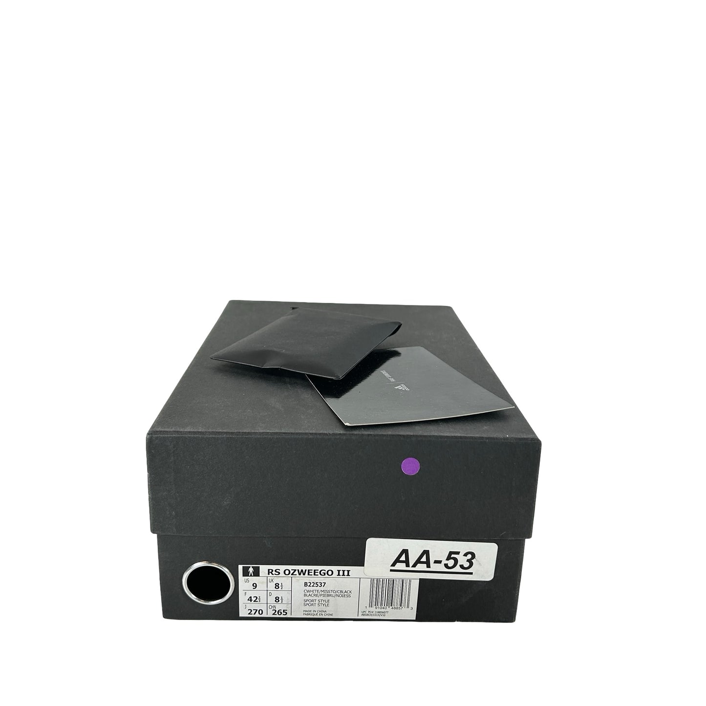 B22537 adidas Ozweego 3 Raf Simons Cream White Core Black [USED] - 9 M (Used)