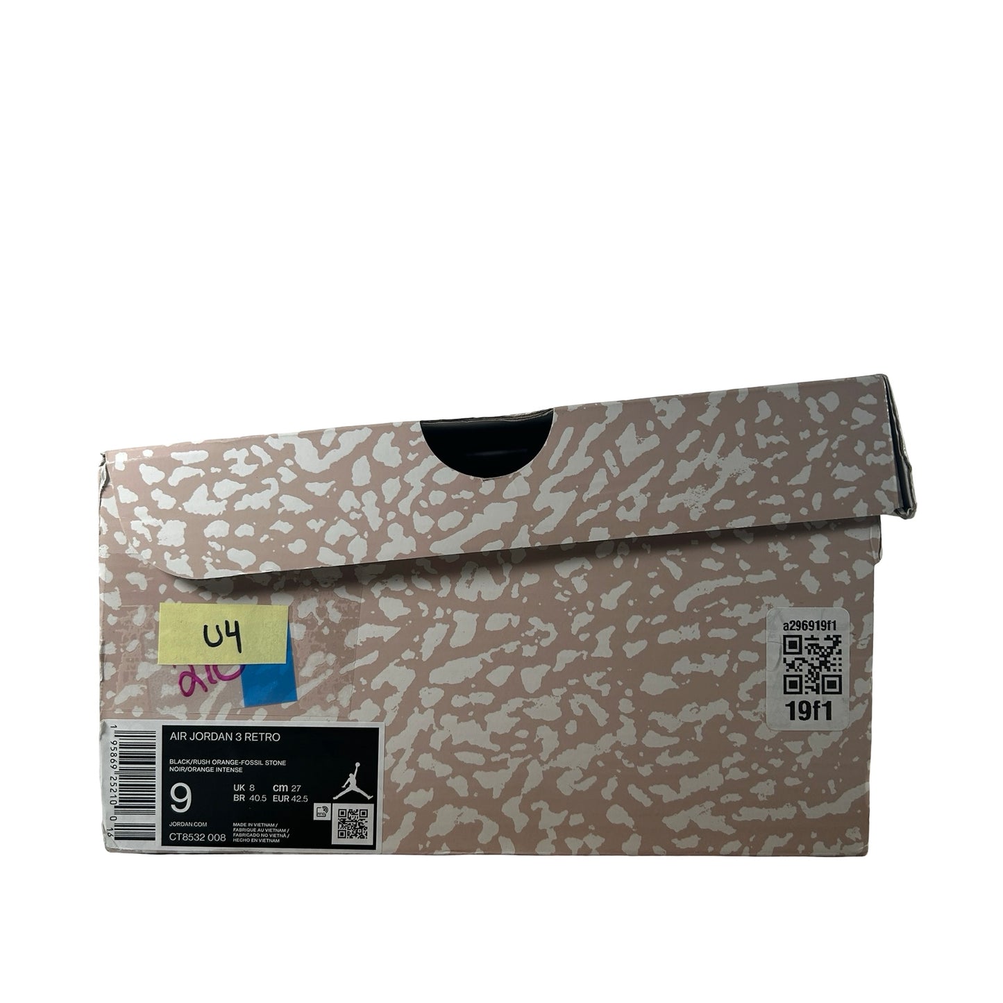 CT8532 008 Jordan 3 Retro Desert Elephant [USED] - 9 M (Used4)