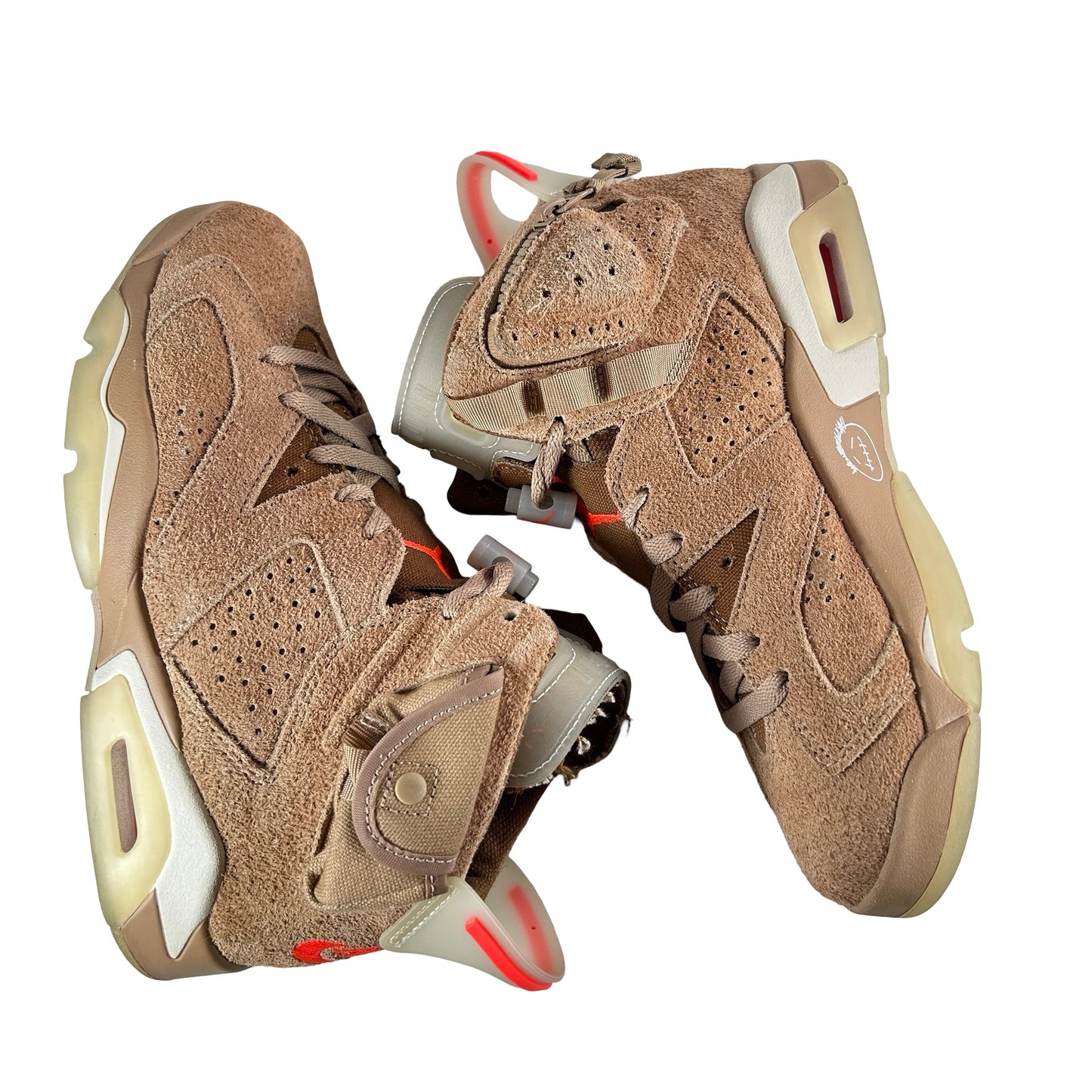 DH0690 200 Jordan 6 Retro Travis Scott British Khaki [USED] - 6 M (Used) (No Box)