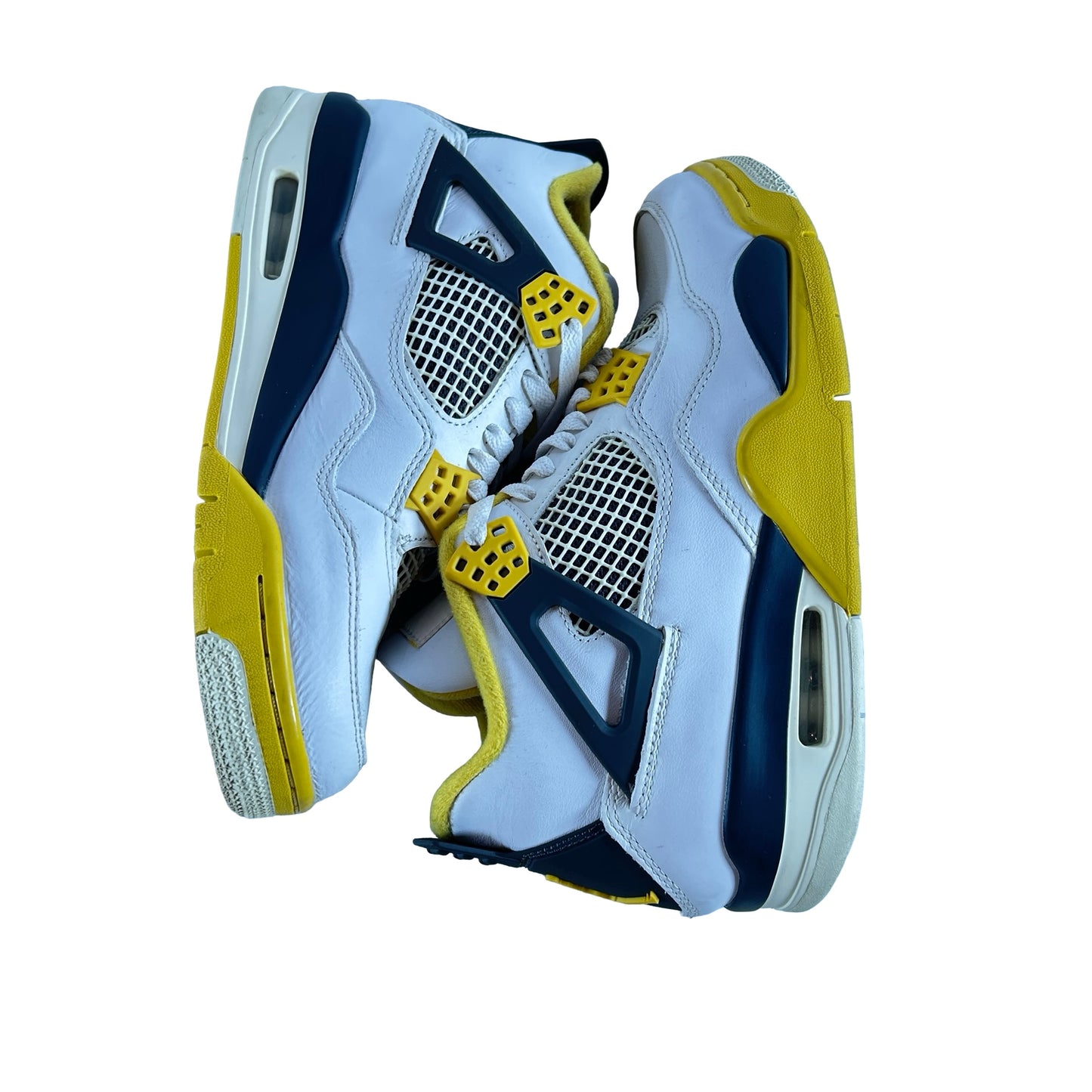 AQ9129 101 Jordan 4 Retro Vivid Sulfur (Women's) [USED] - 9 W (Used) (No Box)