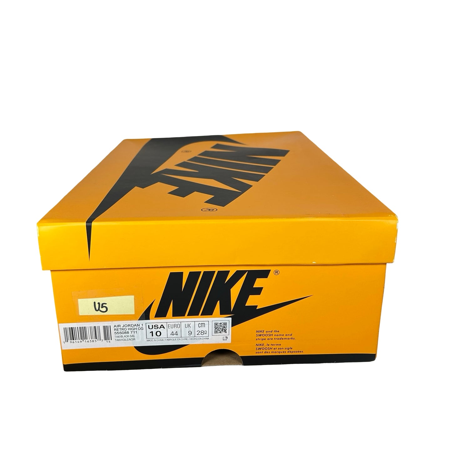 555088 711 Jordan 1 Retro High OG Yellow Toe [USED] - 10 M (Used5)