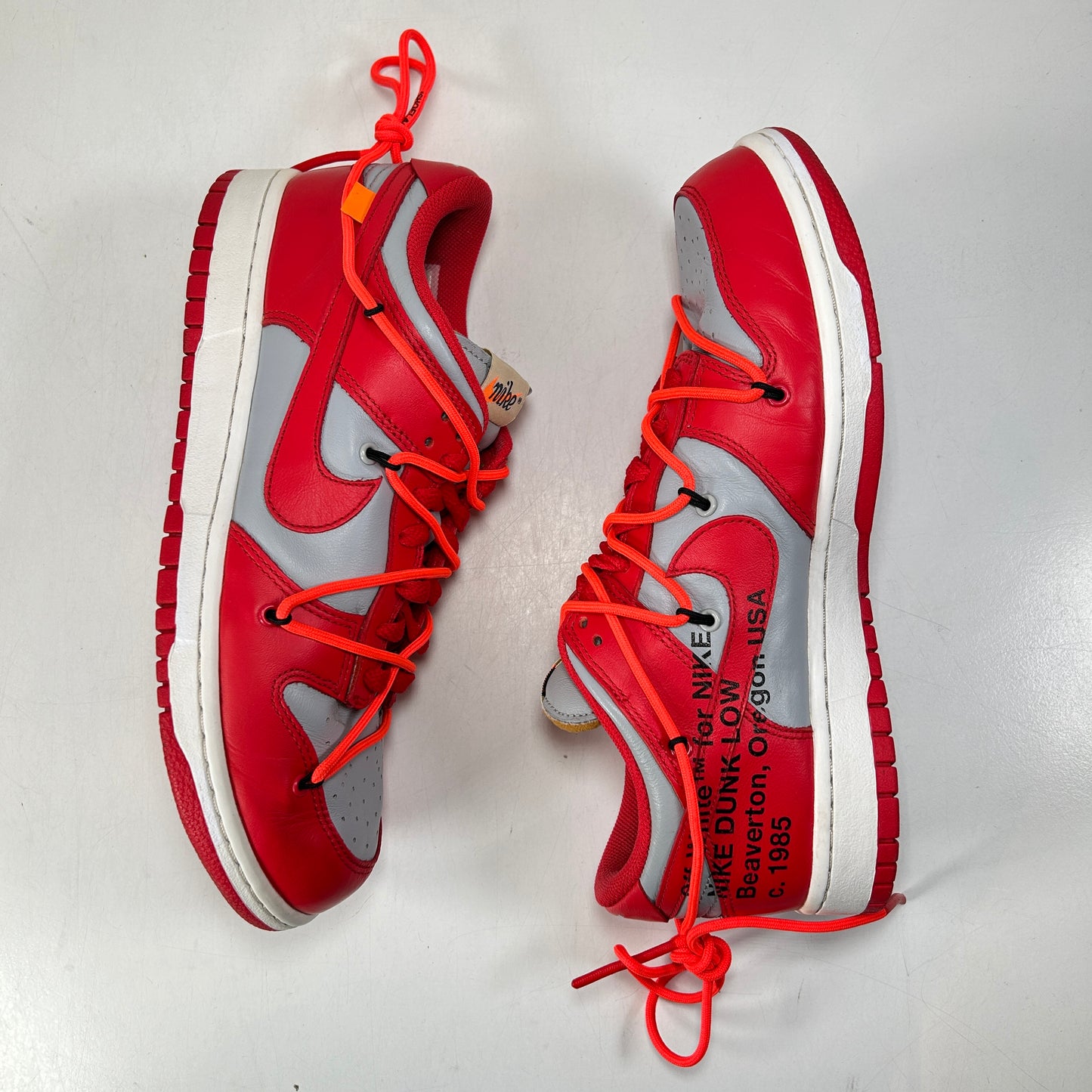 CT0856 600 Dunk Low Off-White Red [USED] - 9 M (Used)