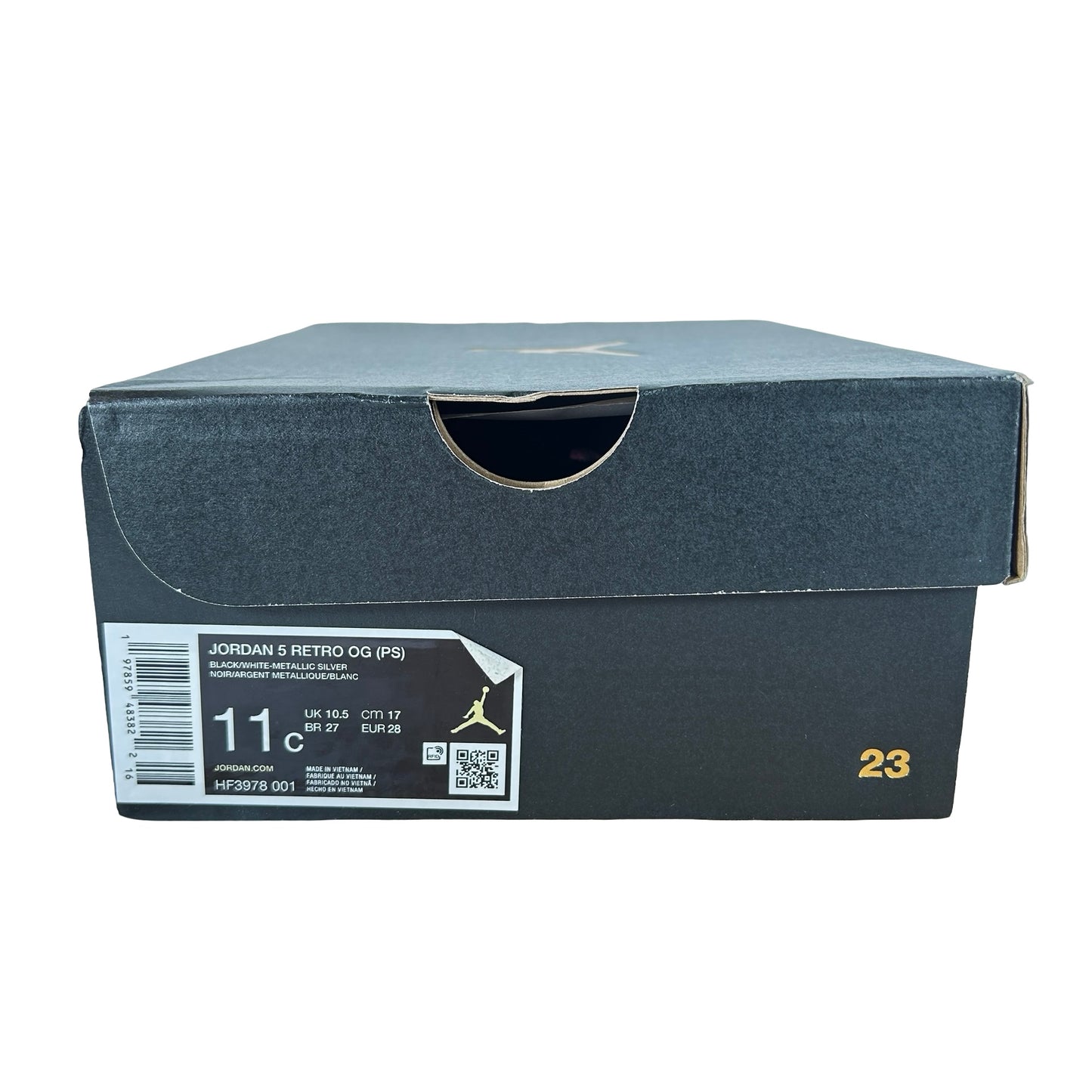 HF3978 001 Jordan 5 Retro OG Black Metallic Reimagined (PS) [USED] - 11 C (Used)
