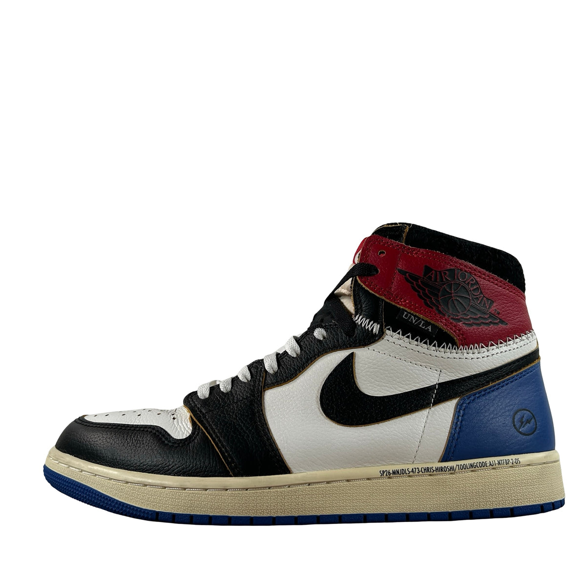 IO7847 002 Jordan 1 Retro High OG SP Fragment x Union LA Varsity Red Sport Royal [USED] - 10 M (Used4)