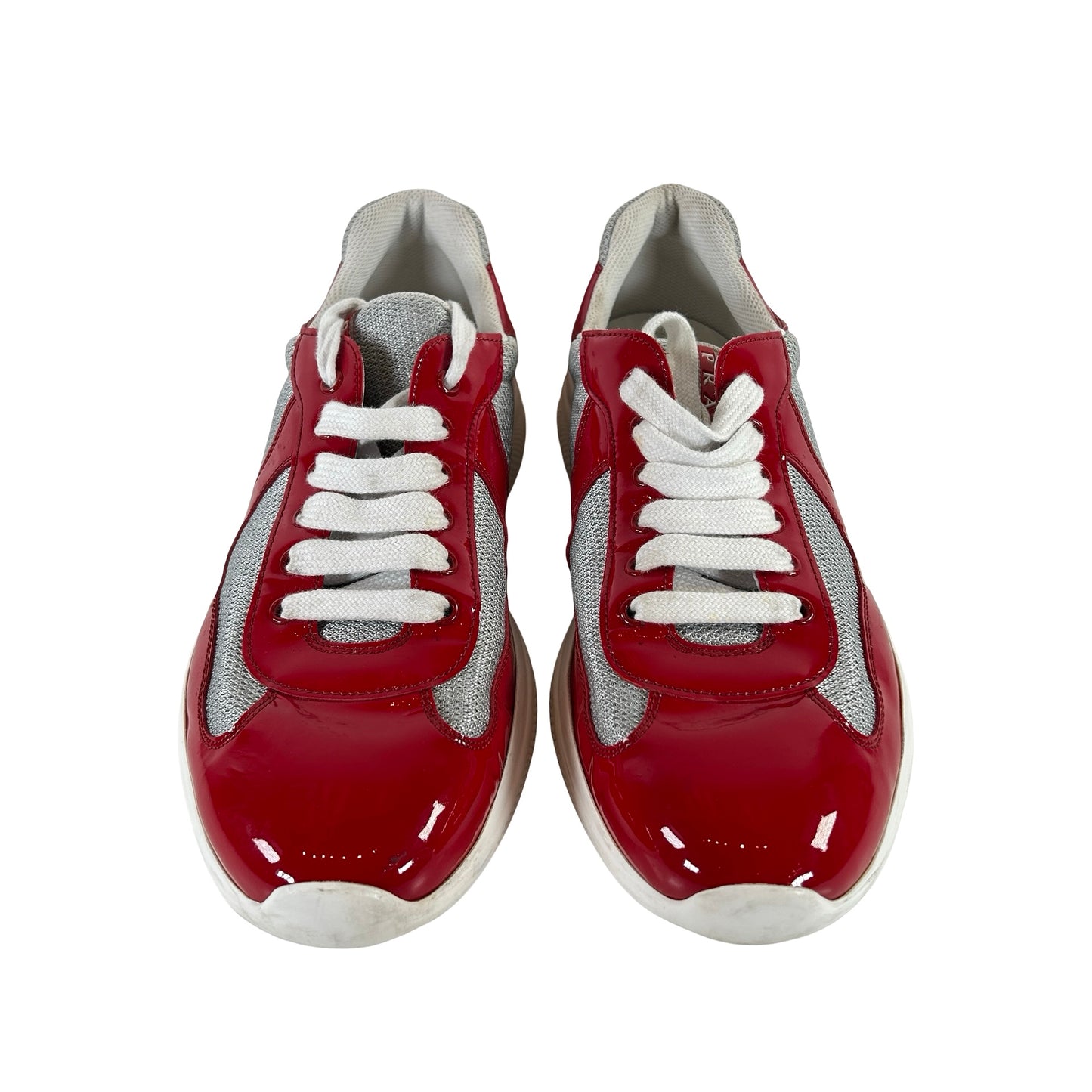 4E3400 ASZ F0F5C Prada America's Cup Red Silver [USED] - UK 10 / US 11 (Used) (Replace Box)