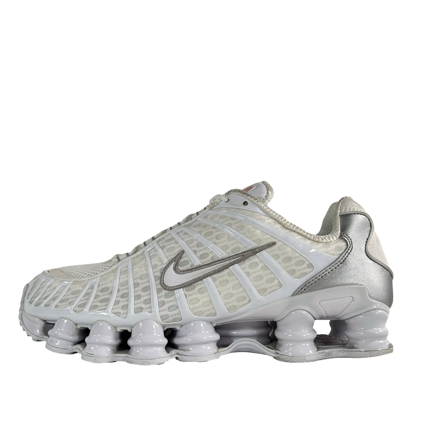 AV3595 100 Nike Shox TL White Metallic Silver [USED] - 10.5 M (Used)