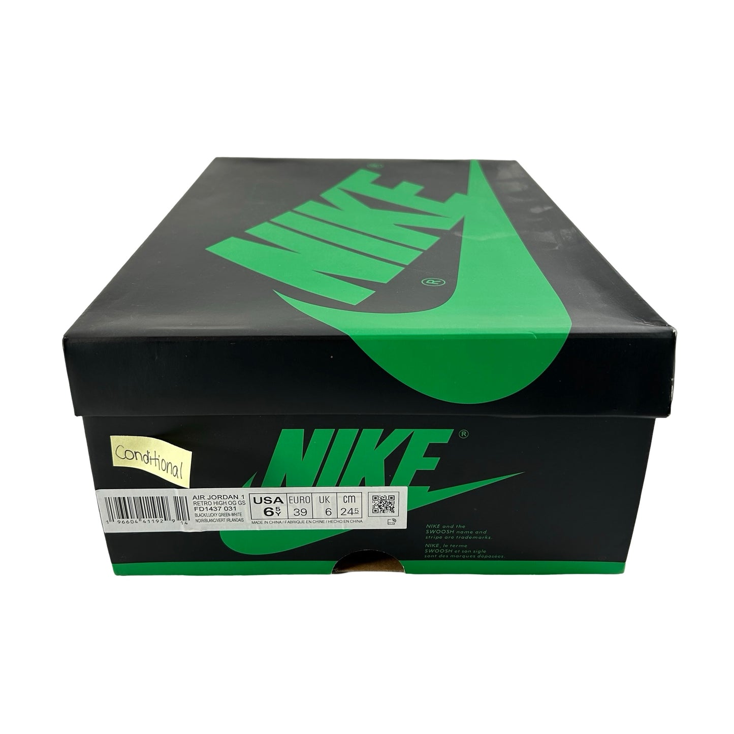 FD1437 031 Jordan 1 Retro High OG Lucky Green (GS) [CONDITIONAL] - 6.5 Y (Slight Crease On Left Foot)