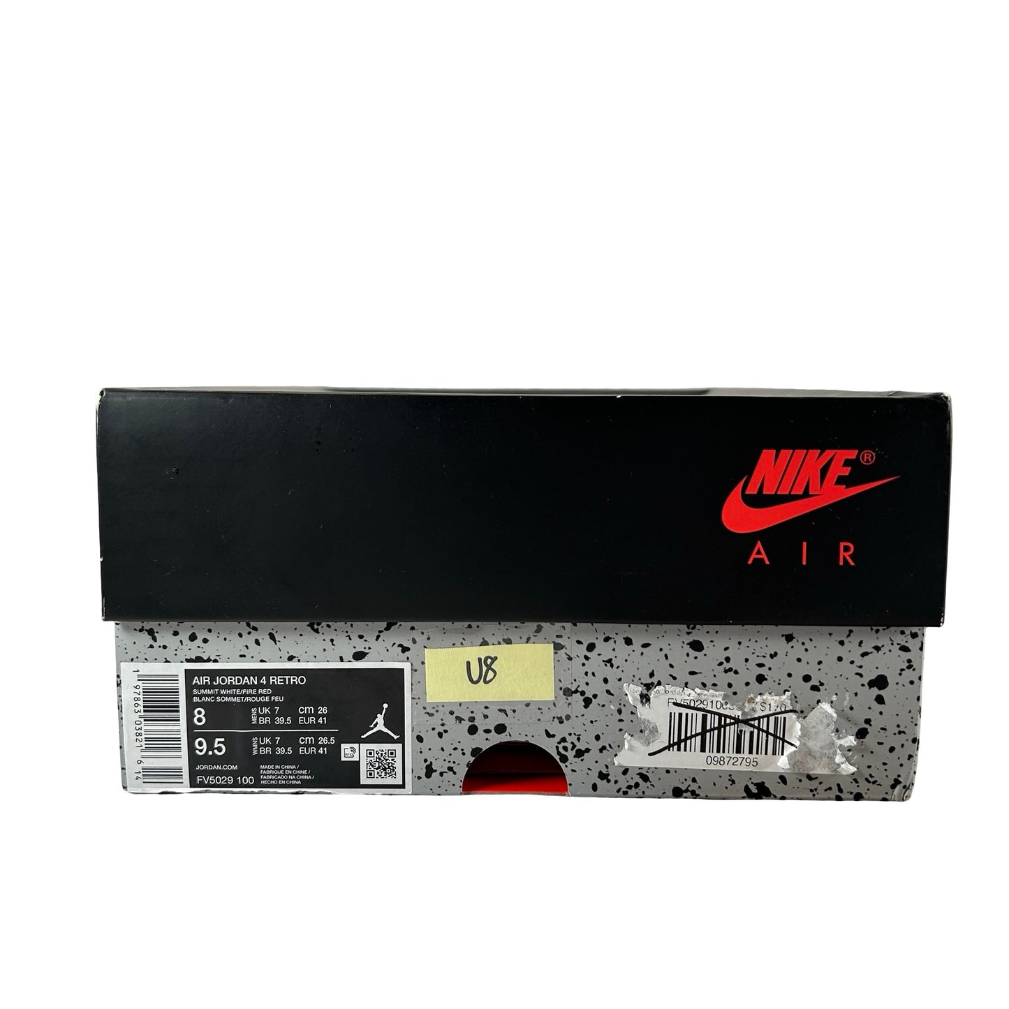 840606 192 Jordan 4 White Cement [USED] - 8 M (Used4)