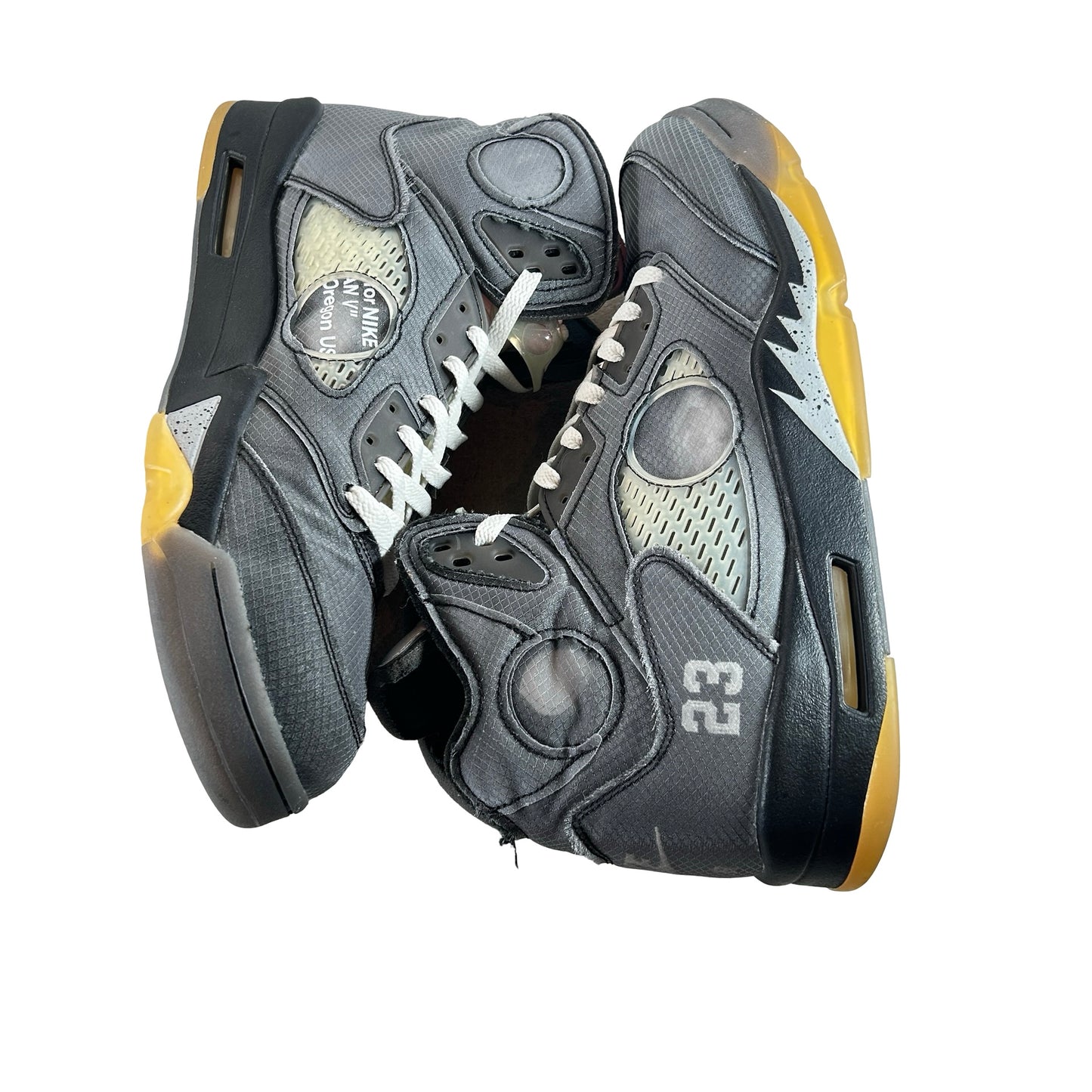 CT8480 001 Jordan 5 Off-White Black [USED] - 14 M (Used2)