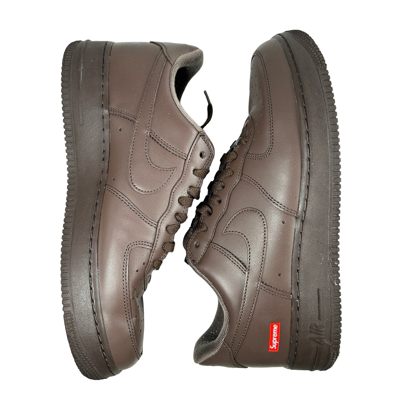 CU9225 200 Nike Air Force 1 Low Supreme Baroque Brown [USED] - 9.5 M (Used) (Replace Box)