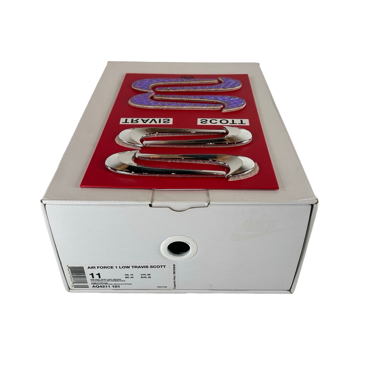 AQ4211 101 Nike Air Force 1 Low Travis Scott Sail [USED] - 11 M (Used)