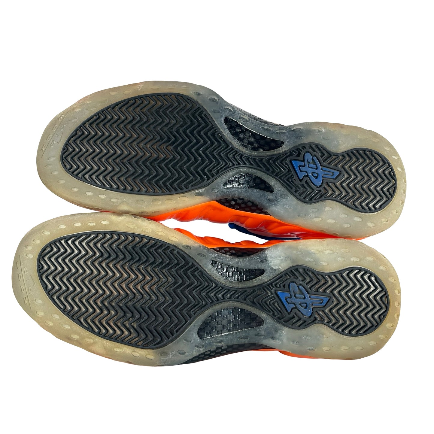 314996 801 Nike Air Foamposite One Knicks [USED] - 14 M (Used) (No Insoles)